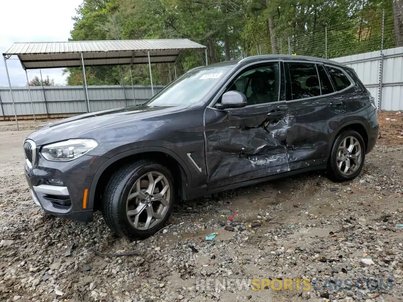 1 Photograph of a damaged car 5UXTY3C07M9E99627 BMW X3 2021