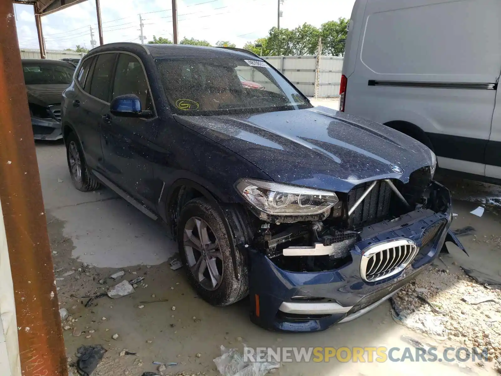 1 Photograph of a damaged car 5UXTY3C07M9F94074 BMW X3 2021