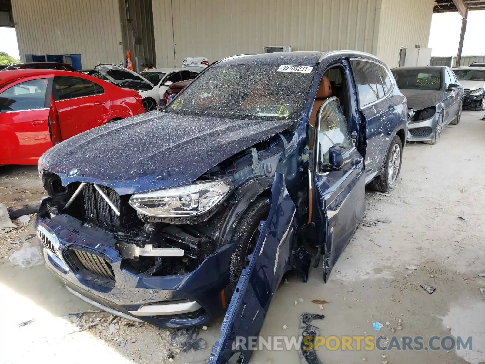 2 Photograph of a damaged car 5UXTY3C07M9F94074 BMW X3 2021