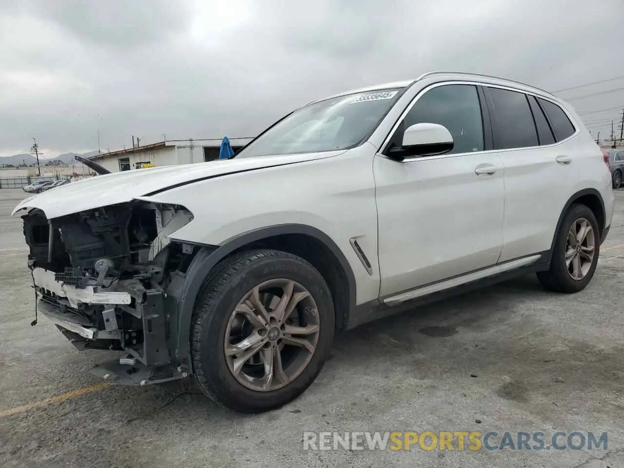 1 Photograph of a damaged car 5UXTY3C07M9H23155 BMW X3 2021