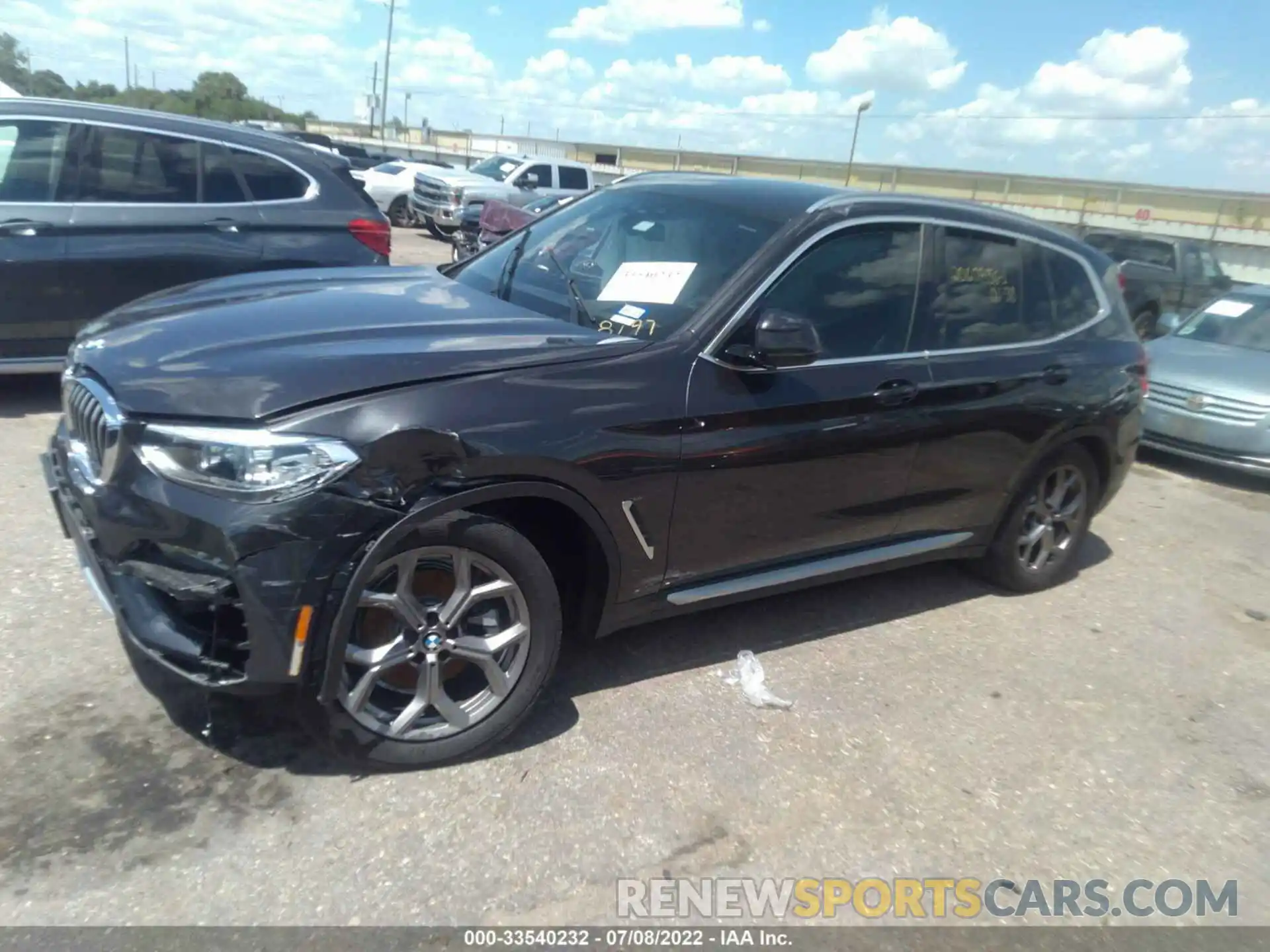 2 Photograph of a damaged car 5UXTY3C07M9H48797 BMW X3 2021