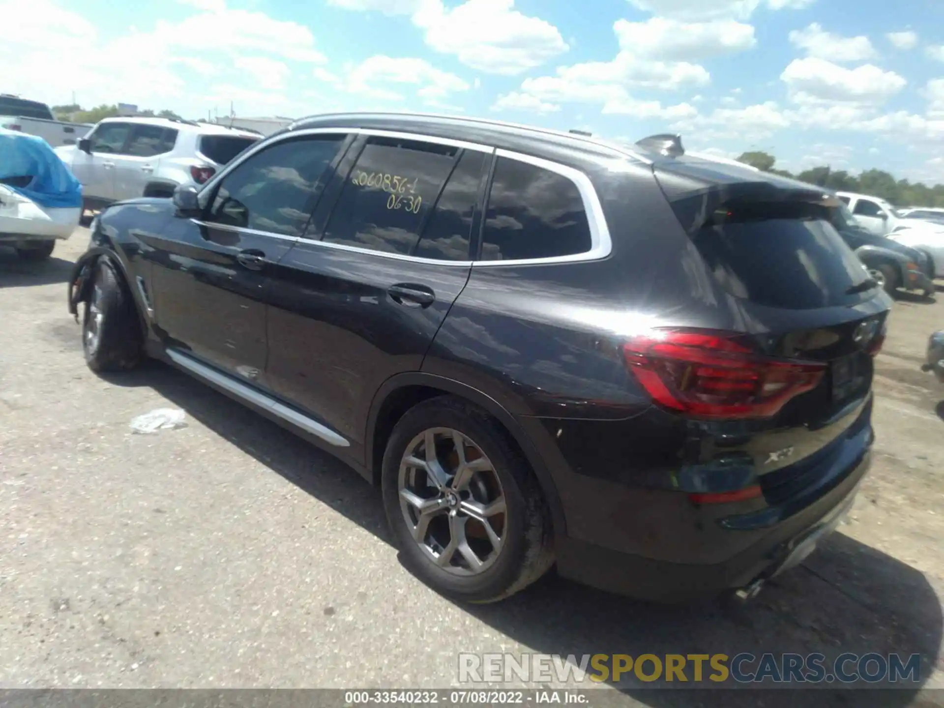 3 Photograph of a damaged car 5UXTY3C07M9H48797 BMW X3 2021