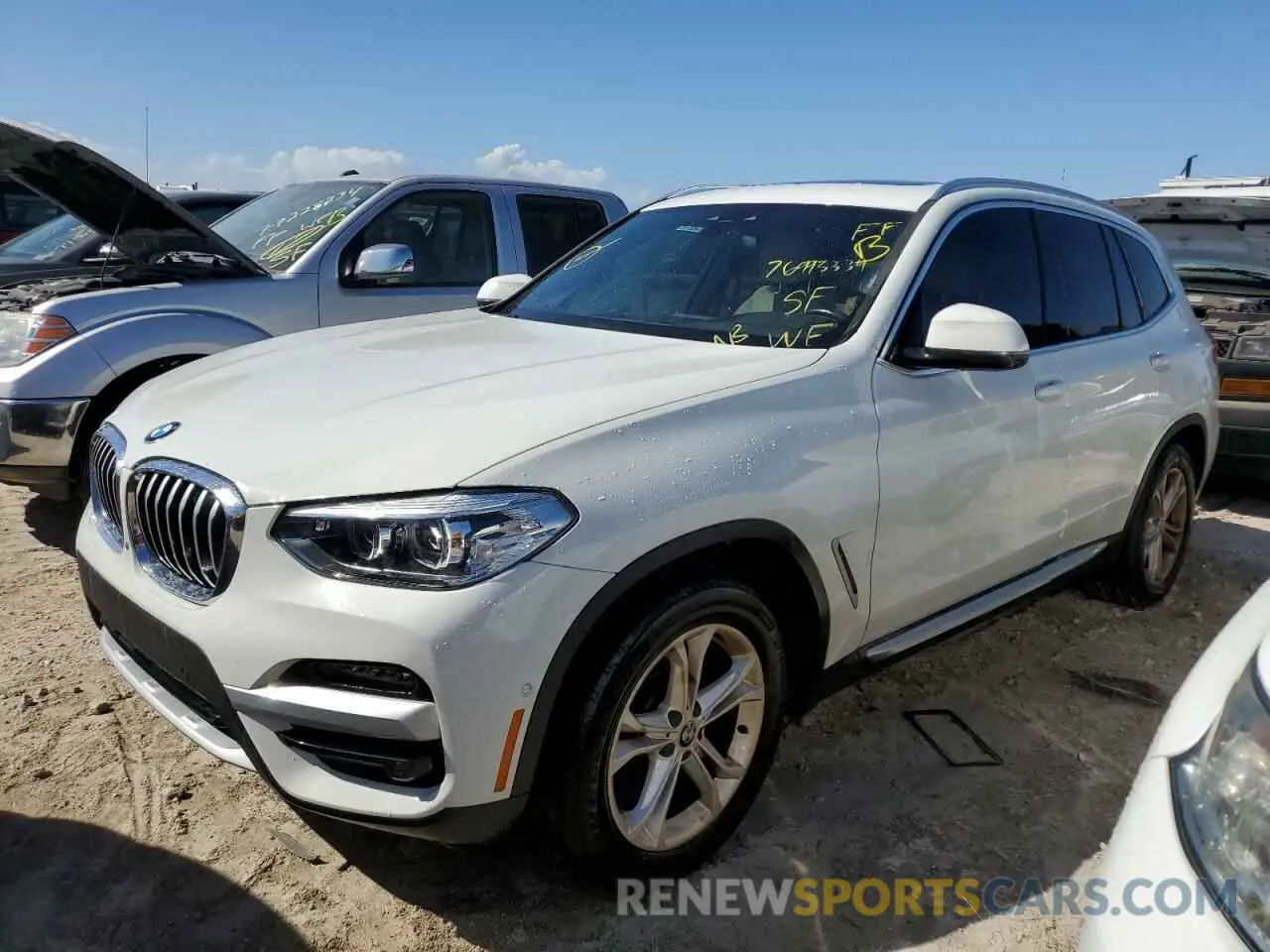 1 Photograph of a damaged car 5UXTY3C08M9D90822 BMW X3 2021
