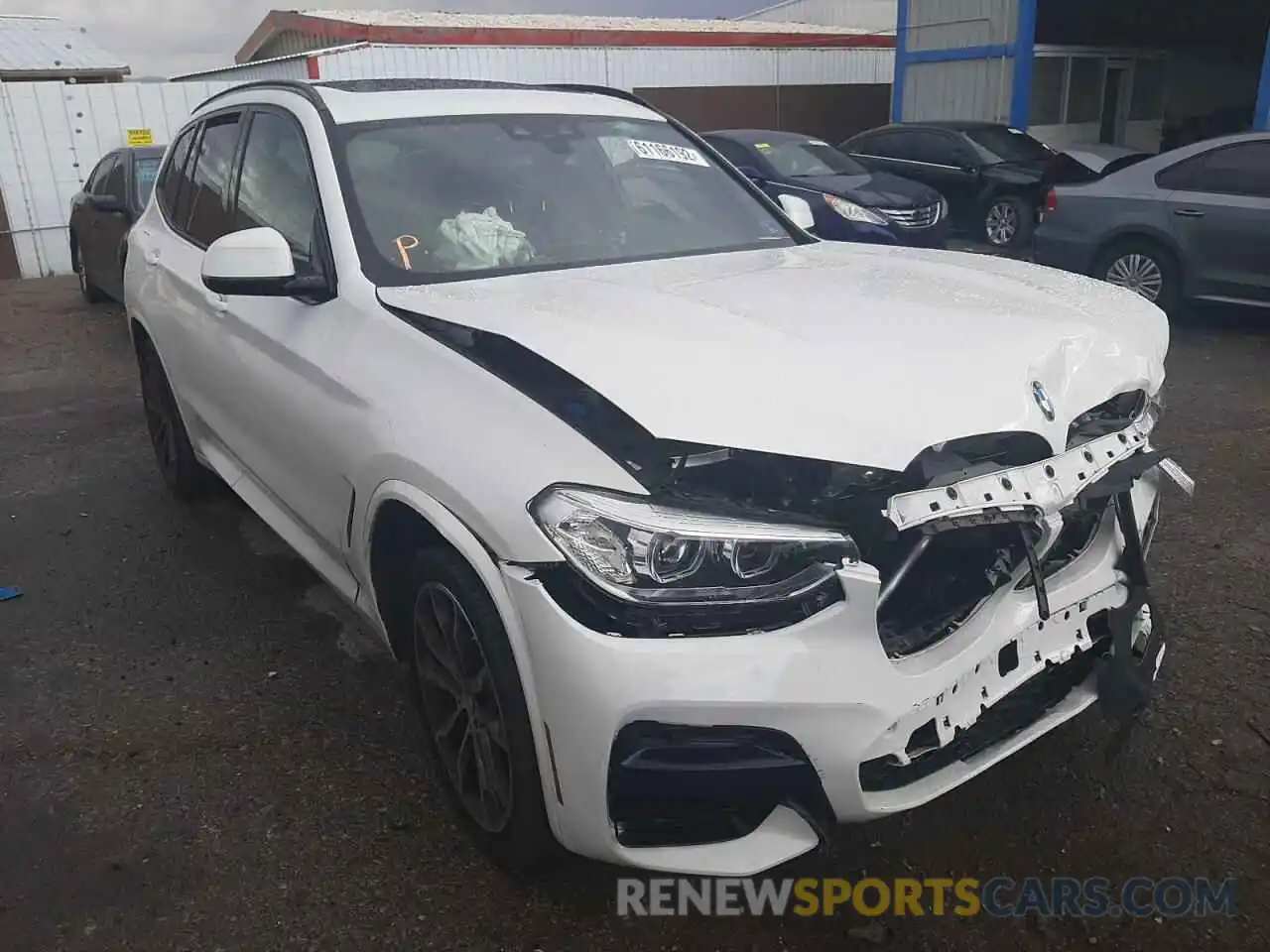 1 Photograph of a damaged car 5UXTY3C08M9F46633 BMW X3 2021