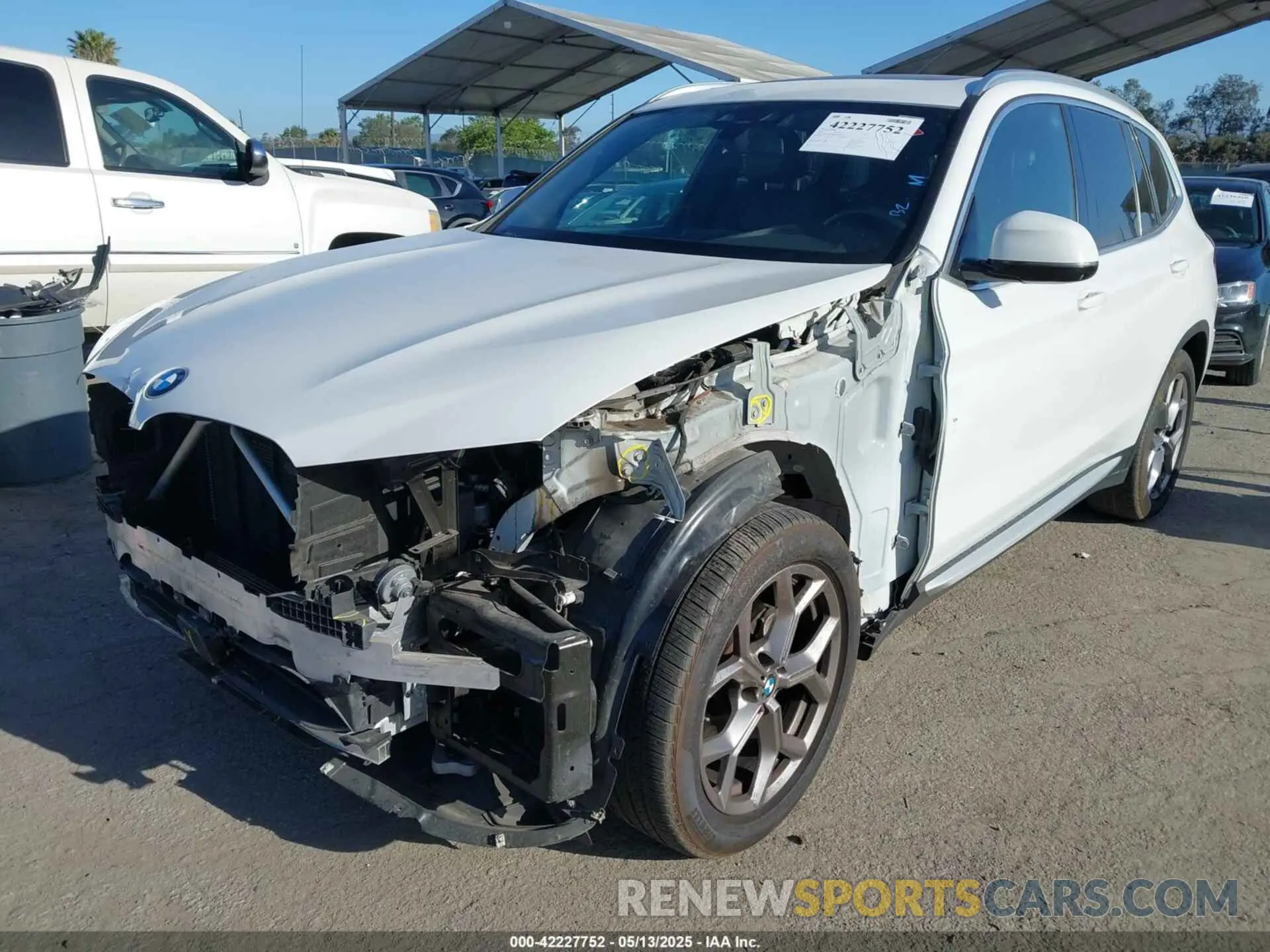 2 Photograph of a damaged car 5UXTY3C08M9G04837 BMW X3 2021