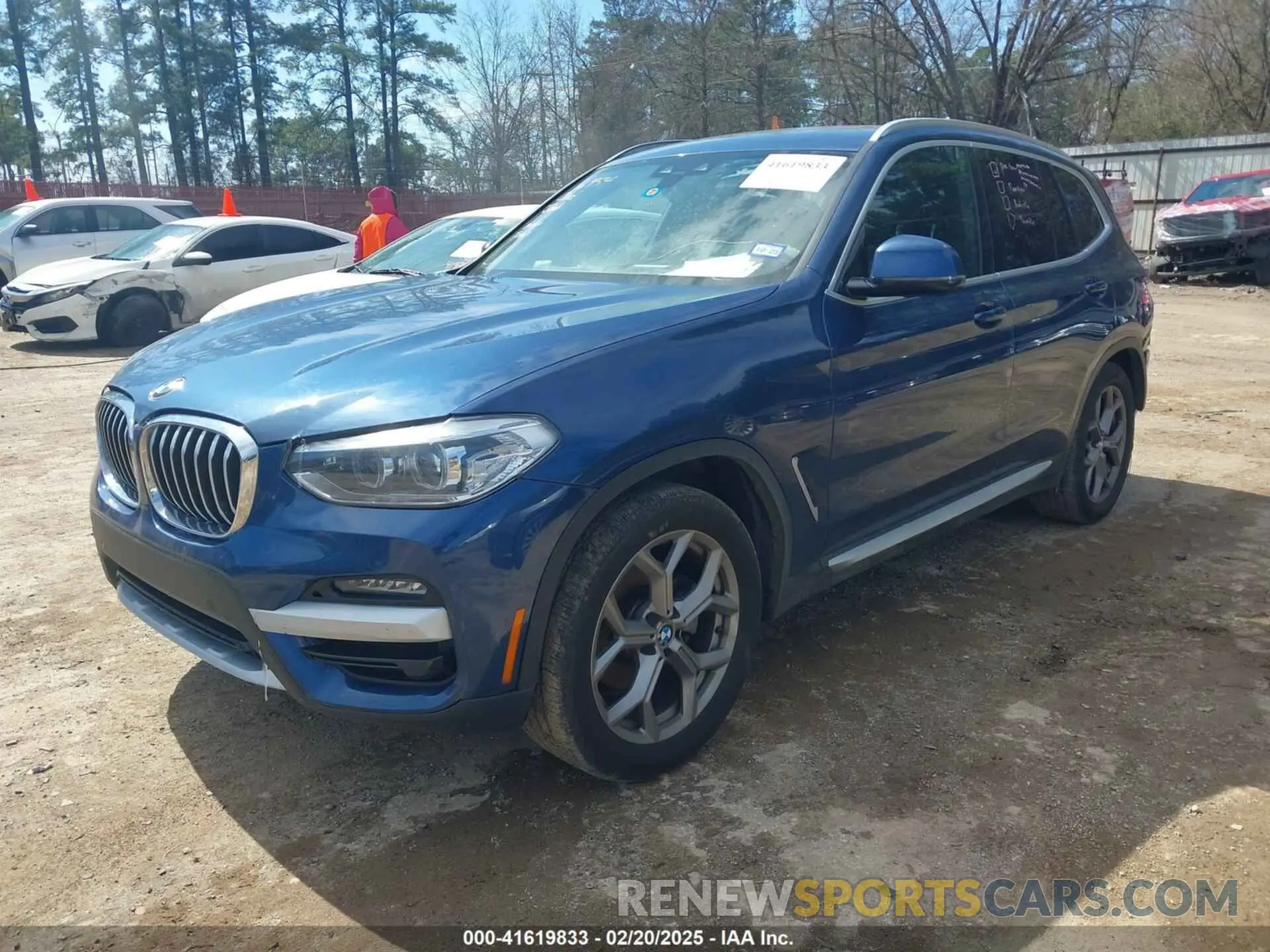 2 Photograph of a damaged car 5UXTY3C09M9E25058 BMW X3 2021