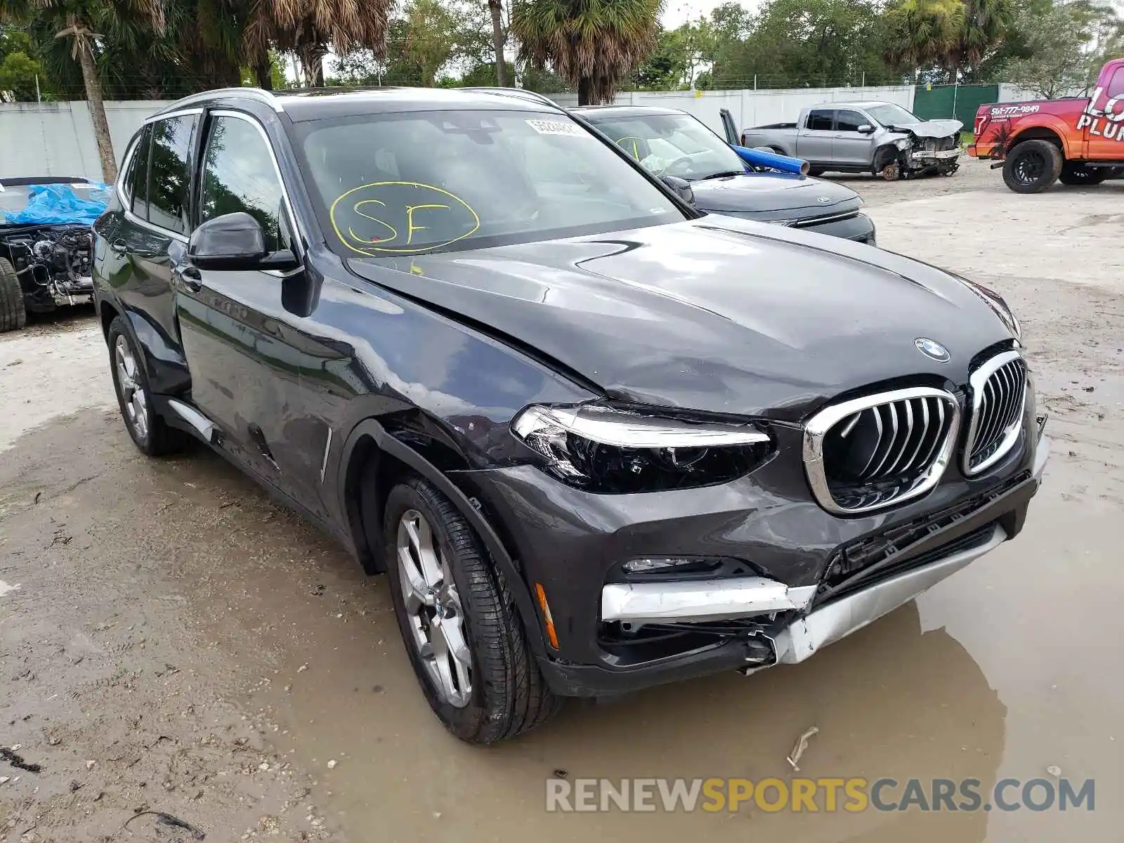 1 Photograph of a damaged car 5UXTY3C09M9F04973 BMW X3 2021