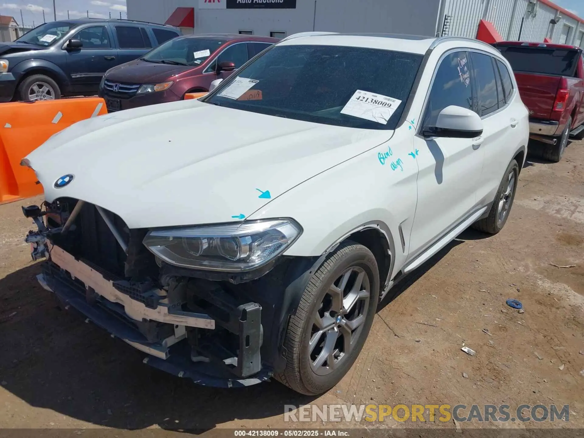 2 Photograph of a damaged car 5UXTY3C0XM9E41981 BMW X3 2021