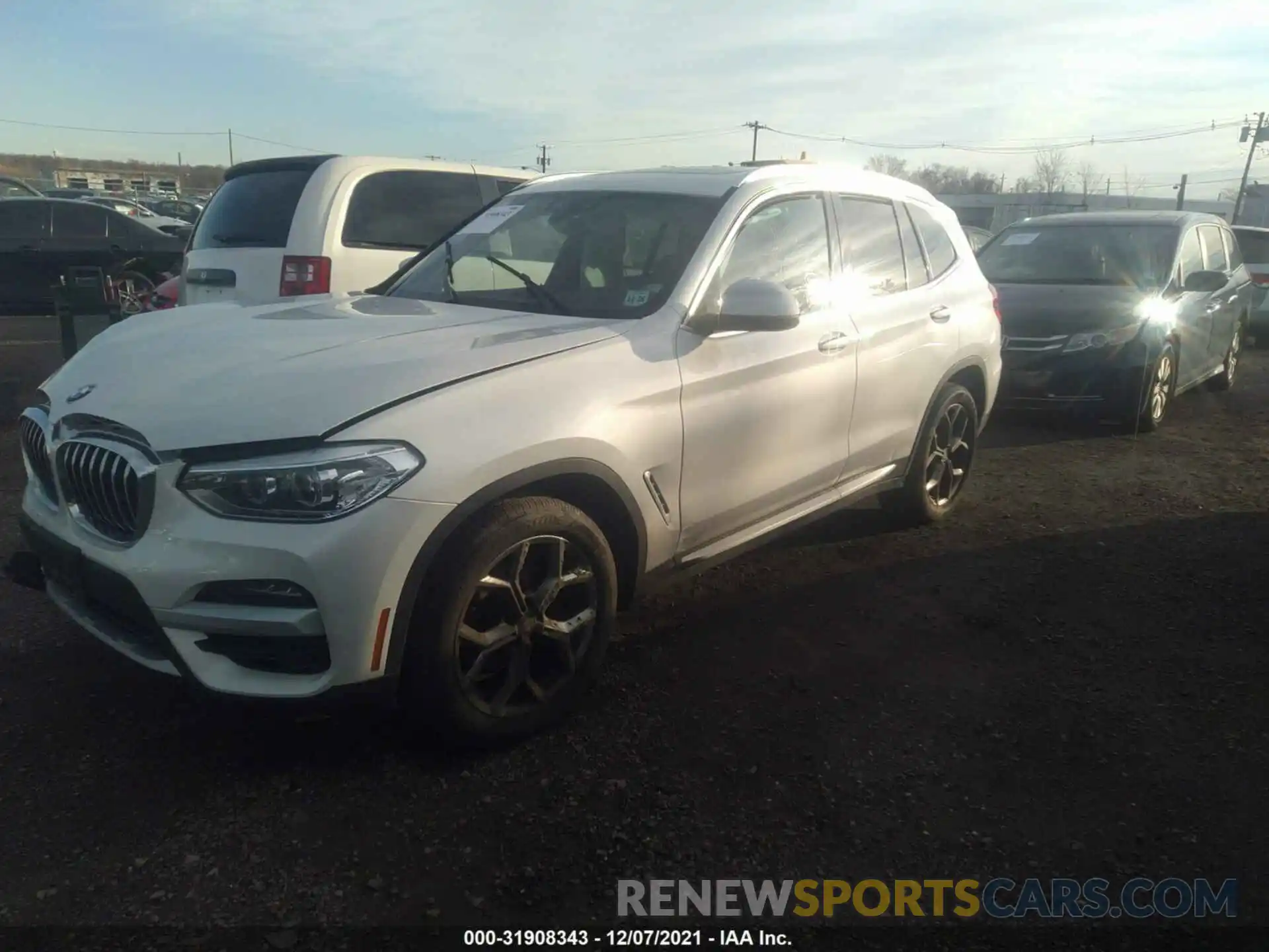 2 Photograph of a damaged car 5UXTY5C01M9E69079 BMW X3 2021