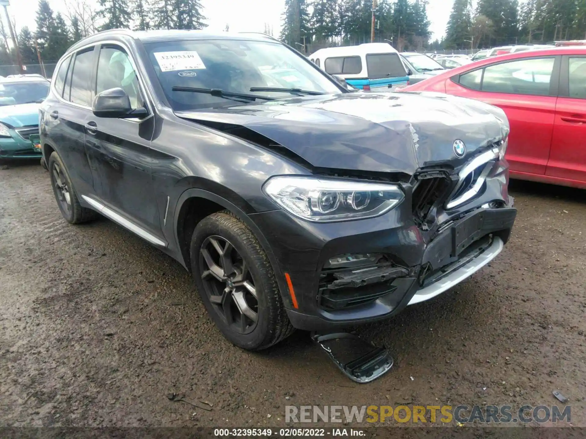 1 Photograph of a damaged car 5UXTY5C01M9F12643 BMW X3 2021