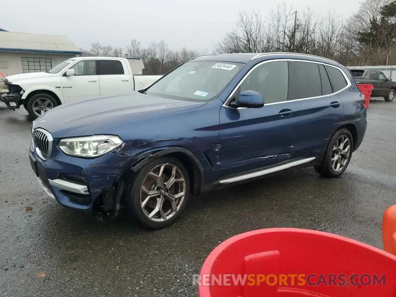 1 Photograph of a damaged car 5UXTY5C01M9H12745 BMW X3 2021