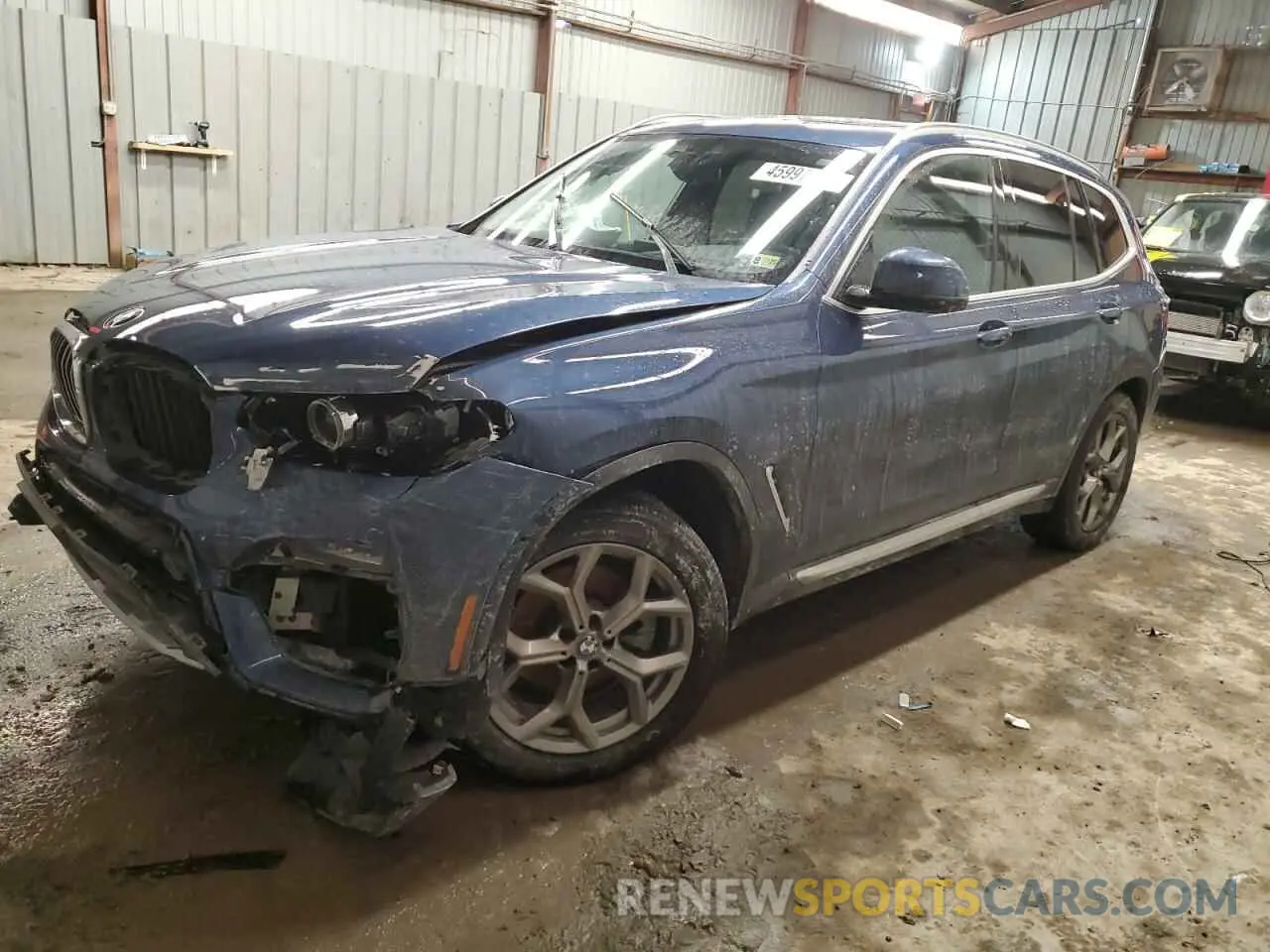 1 Photograph of a damaged car 5UXTY5C01M9H92516 BMW X3 2021