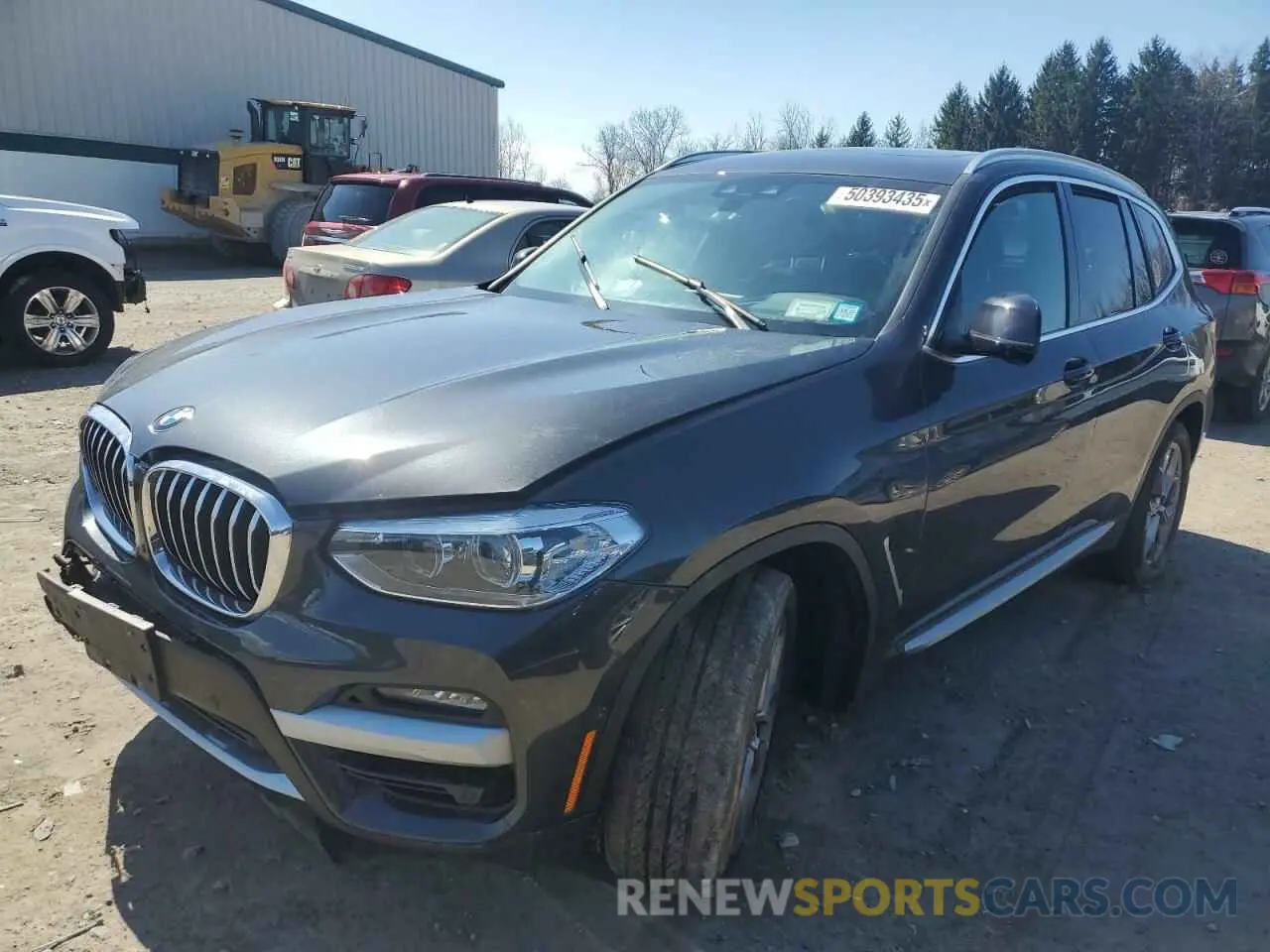 1 Photograph of a damaged car 5UXTY5C01M9H95240 BMW X3 2021