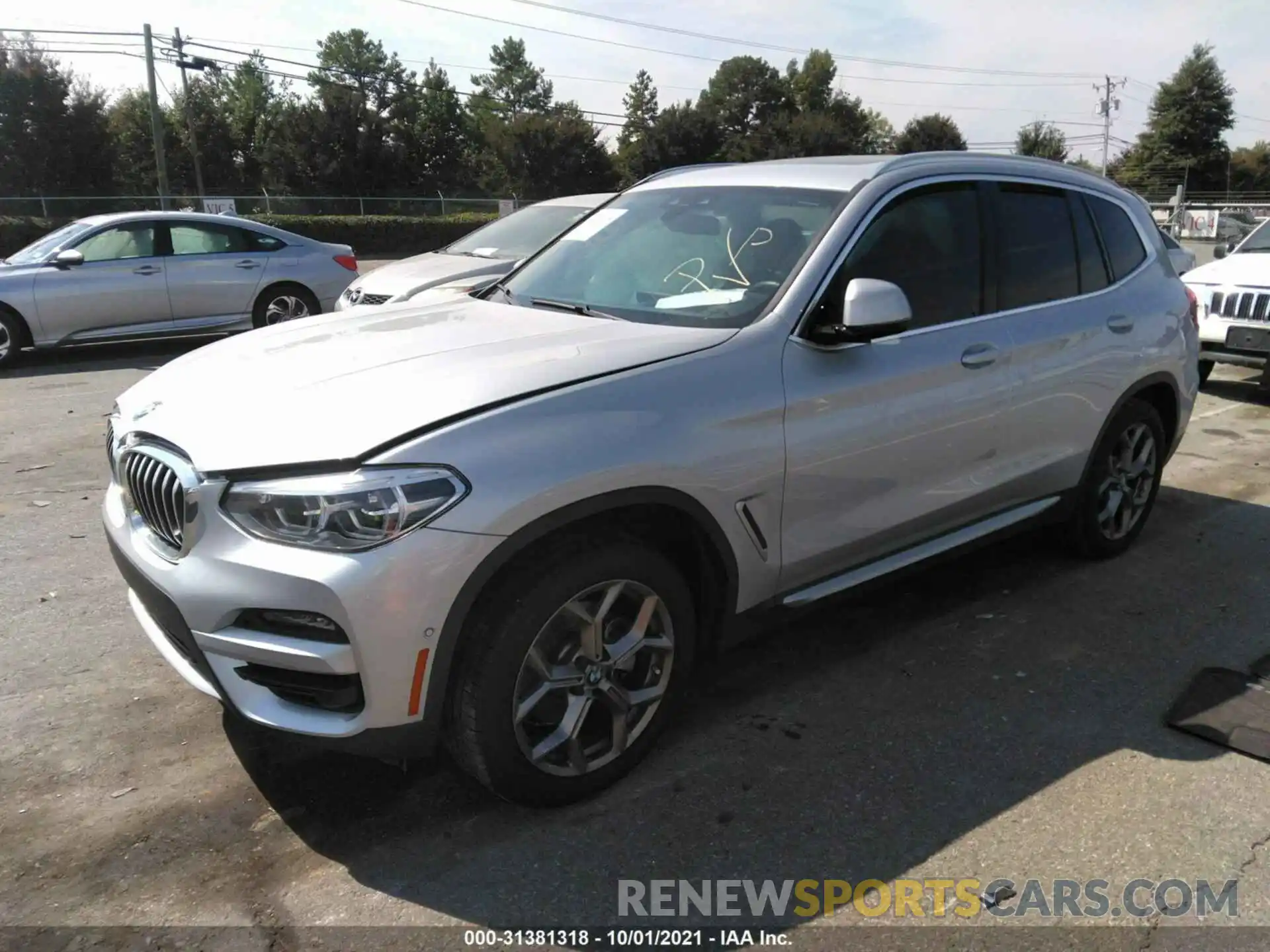 2 Photograph of a damaged car 5UXTY5C02M9E14124 BMW X3 2021