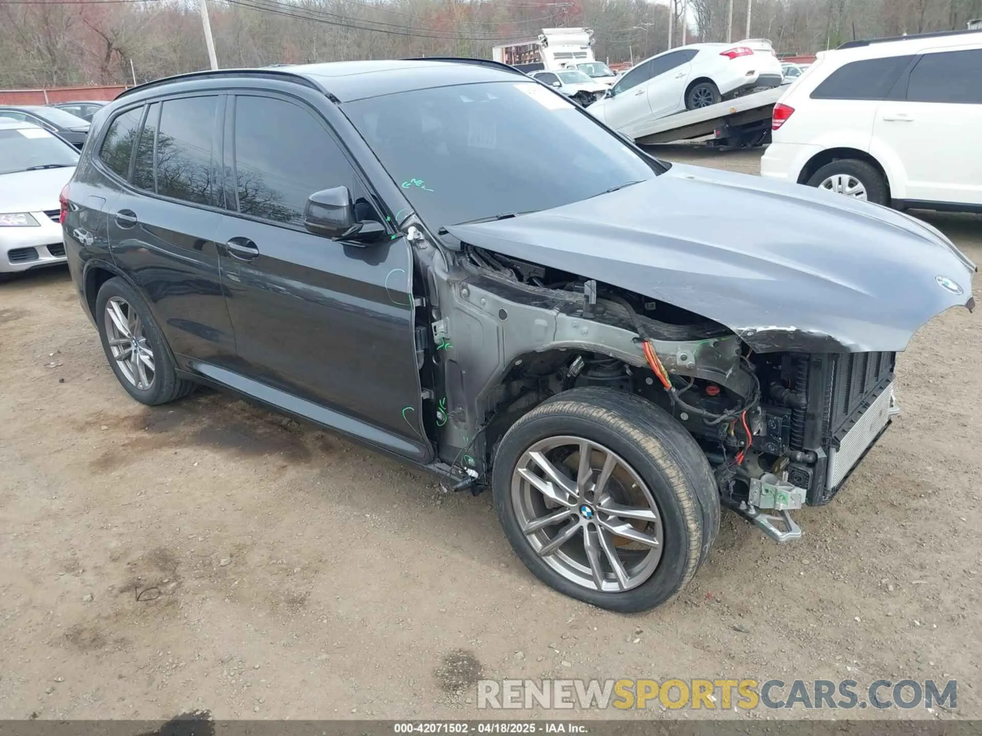 1 Photograph of a damaged car 5UXTY5C02M9E19758 BMW X3 2021