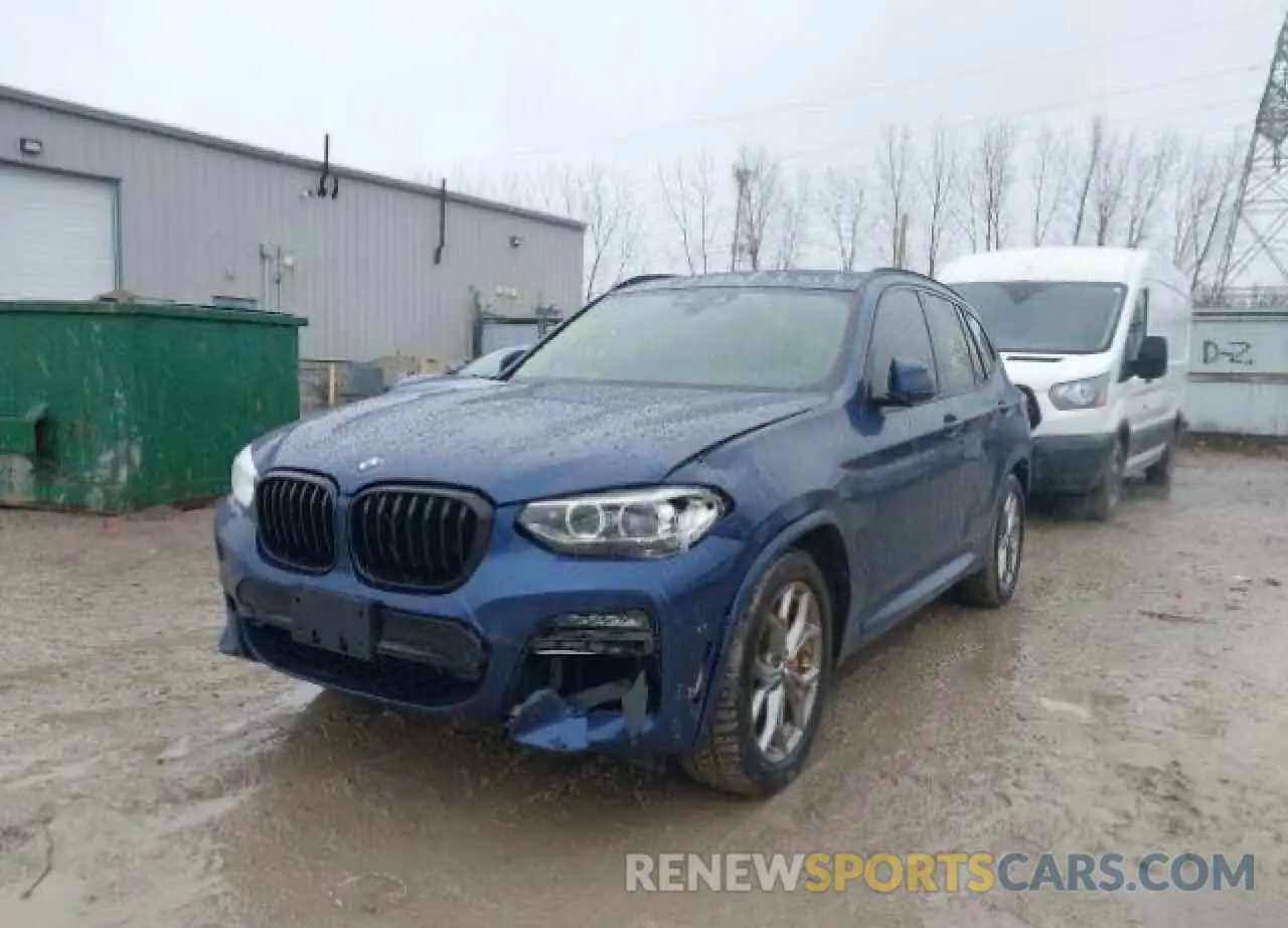 2 Photograph of a damaged car 5UXTY5C02M9E41419 BMW X3 2021