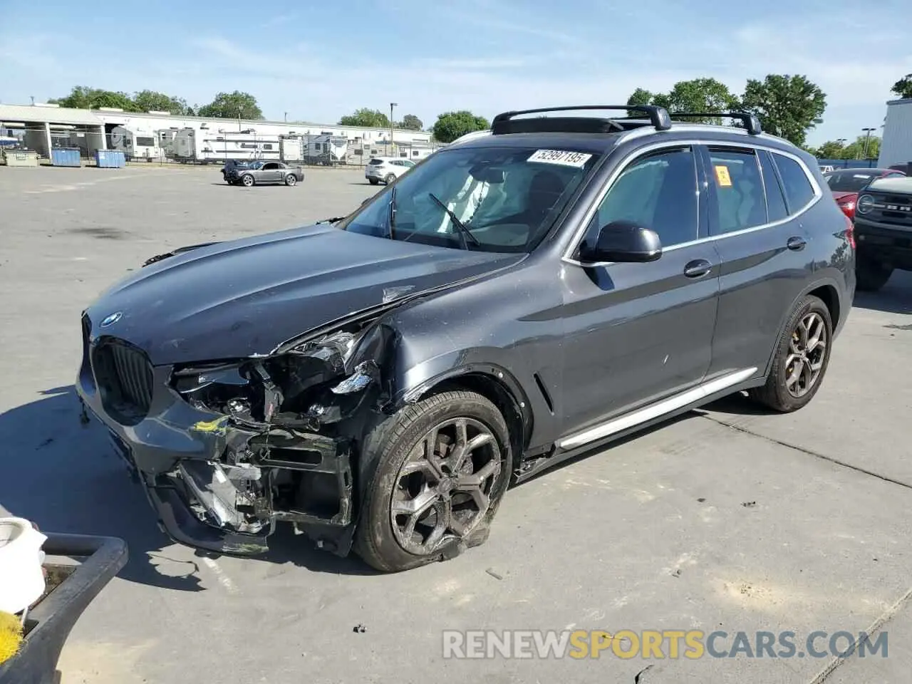 1 Photograph of a damaged car 5UXTY5C02M9H10261 BMW X3 2021