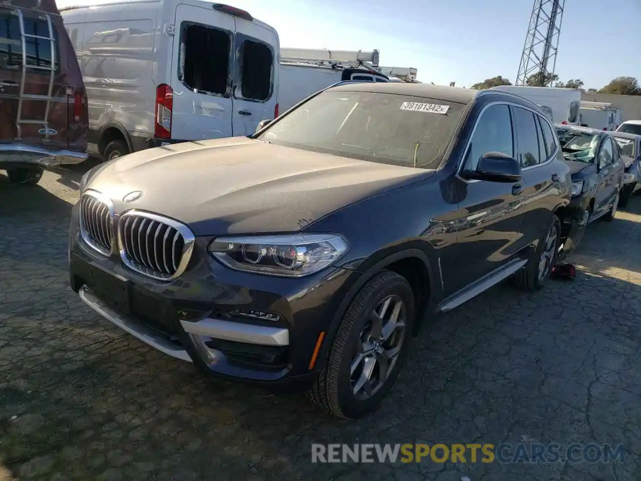 2 Photograph of a damaged car 5UXTY5C03M9F20372 BMW X3 2021