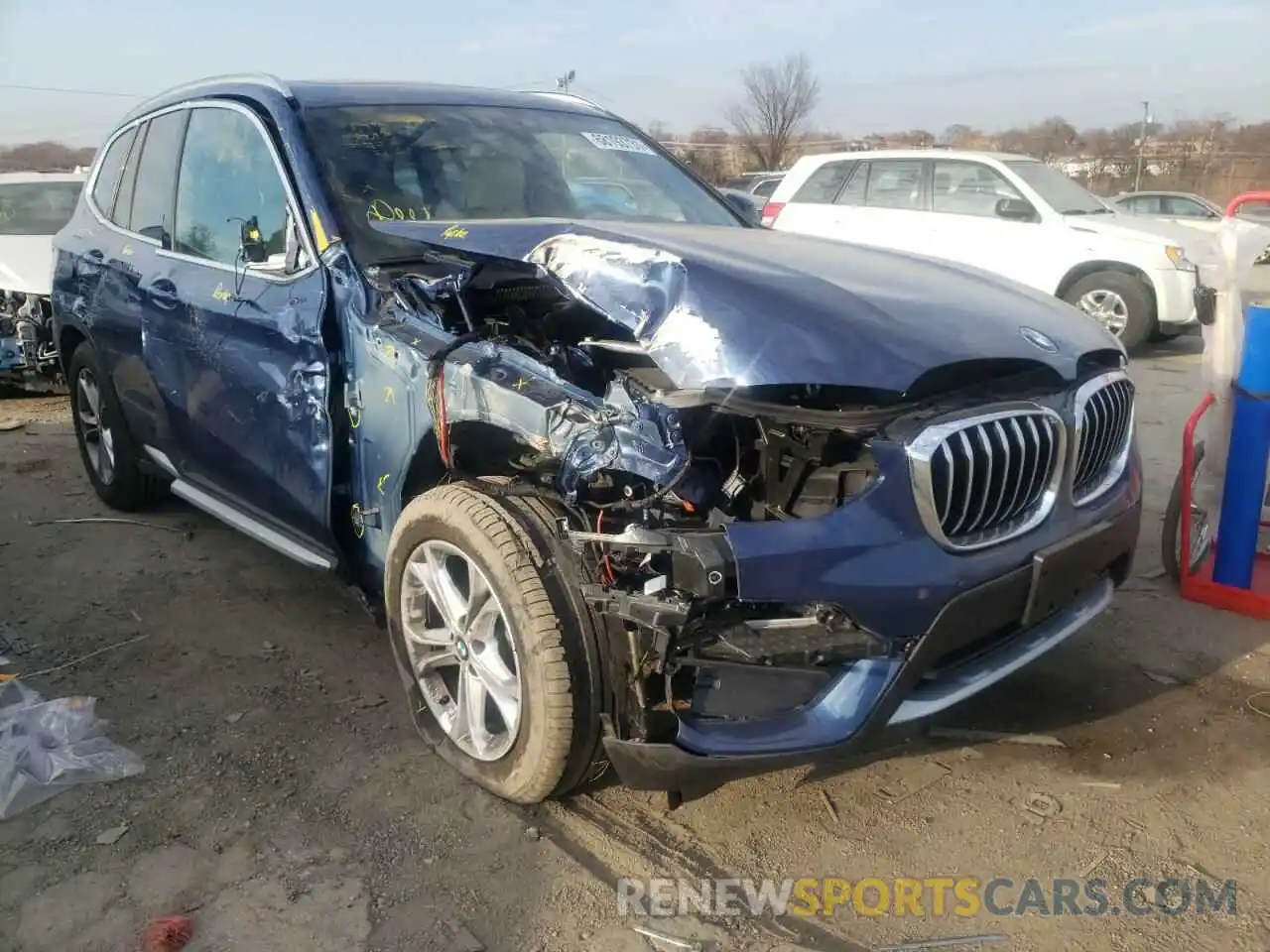 1 Photograph of a damaged car 5UXTY5C03M9G51558 BMW X3 2021