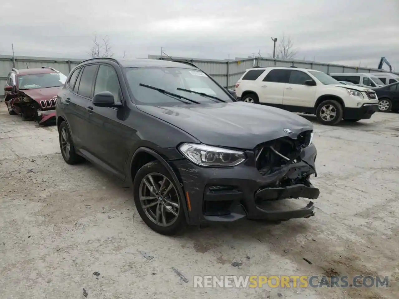 1 Photograph of a damaged car 5UXTY5C04M9D84981 BMW X3 2021