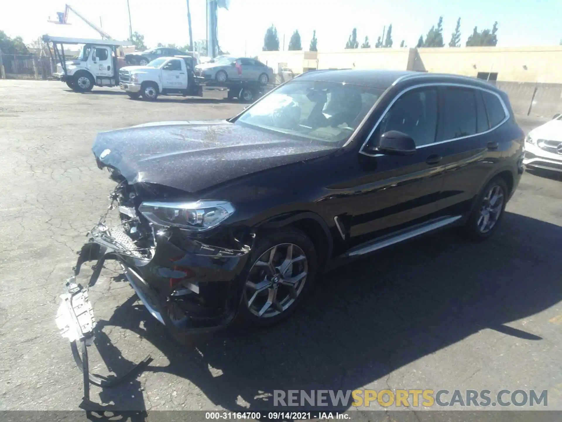 2 Photograph of a damaged car 5UXTY5C05M9D79143 BMW X3 2021