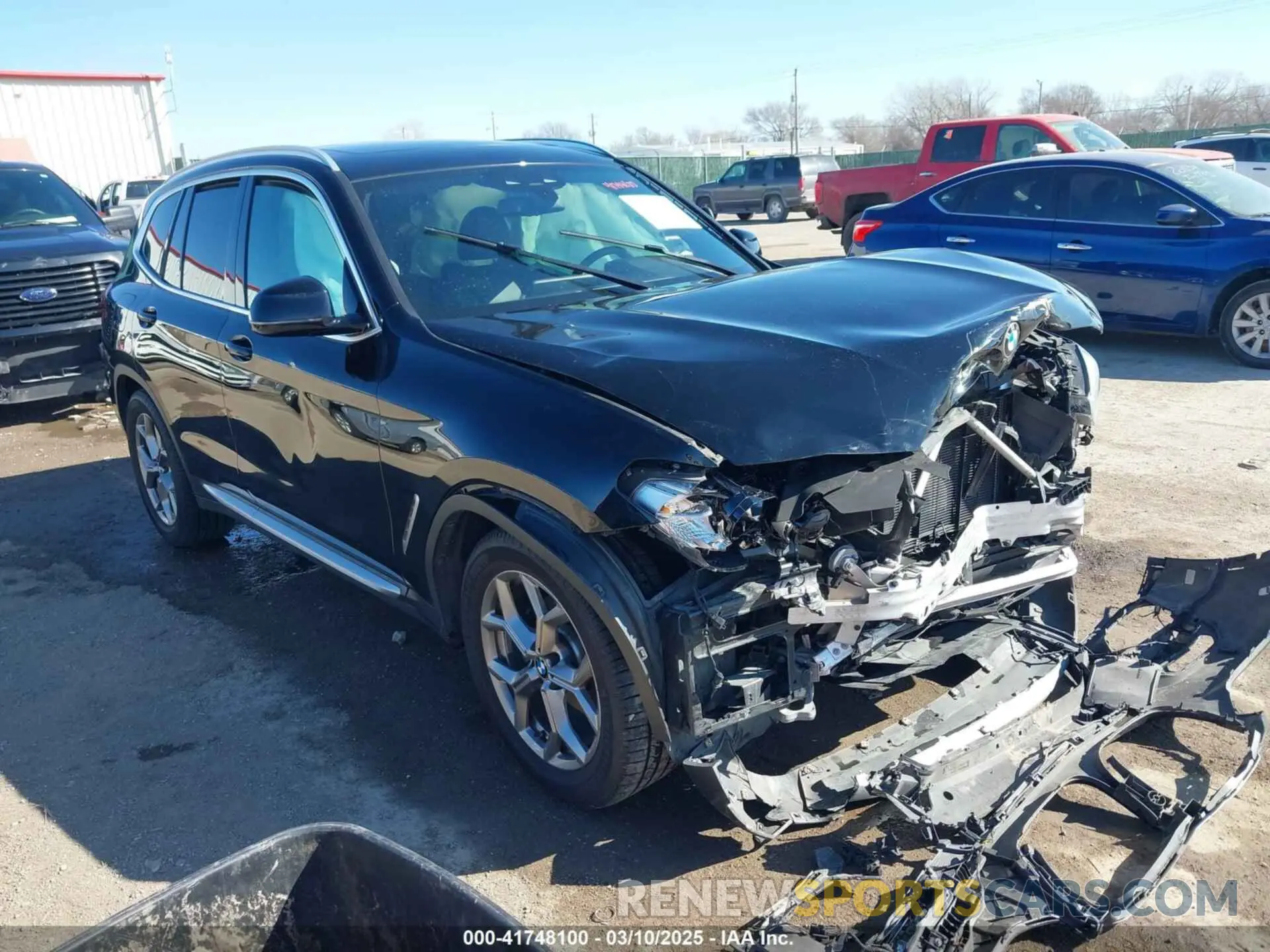 1 Photograph of a damaged car 5UXTY5C06M9E77419 BMW X3 2021