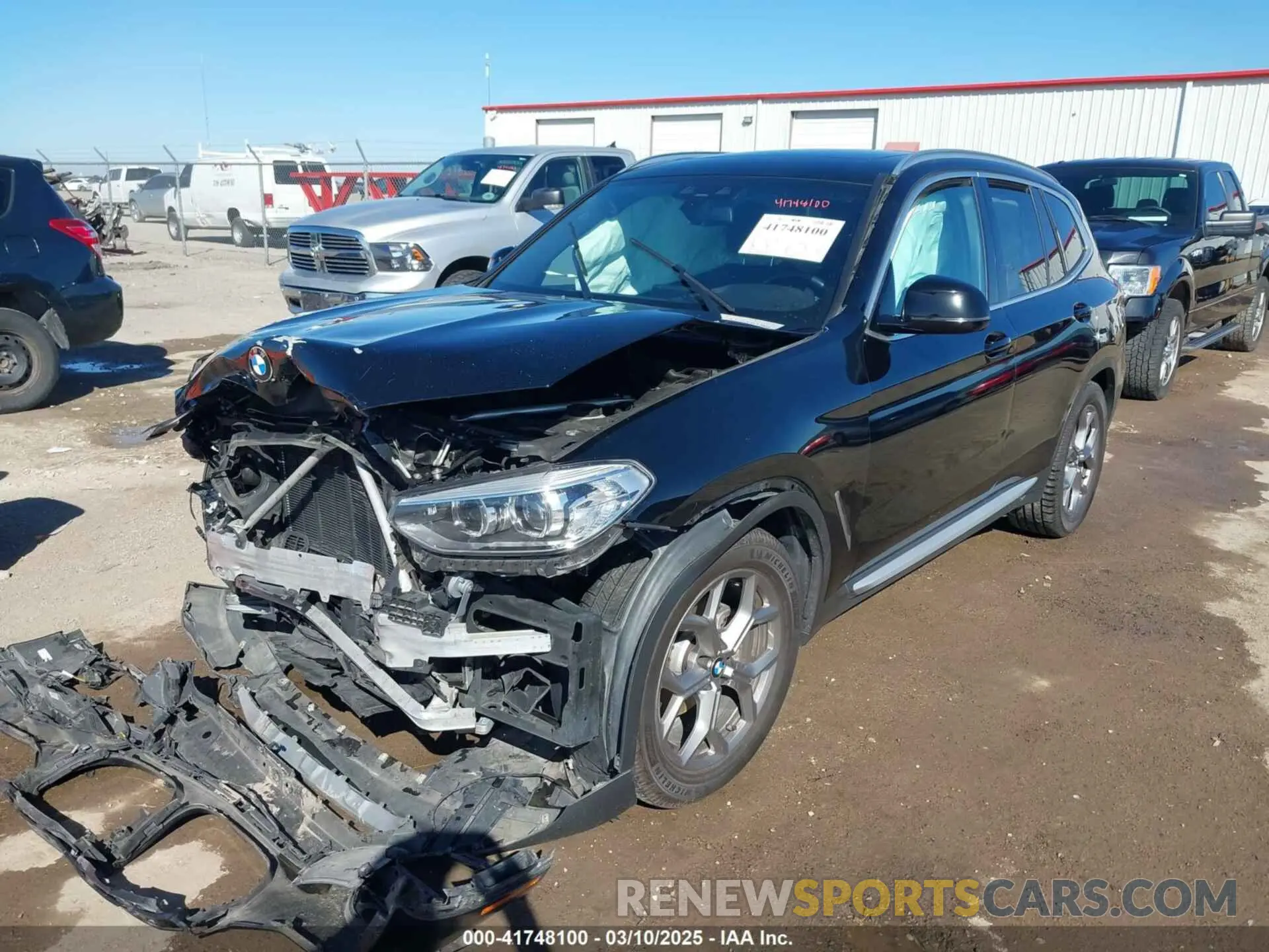 2 Photograph of a damaged car 5UXTY5C06M9E77419 BMW X3 2021