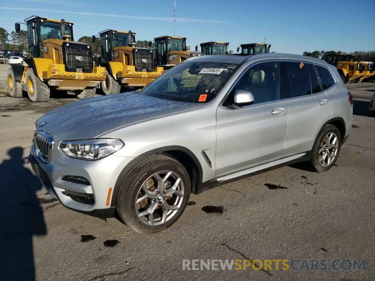 1 Photograph of a damaged car 5UXTY5C06M9H92303 BMW X3 2021