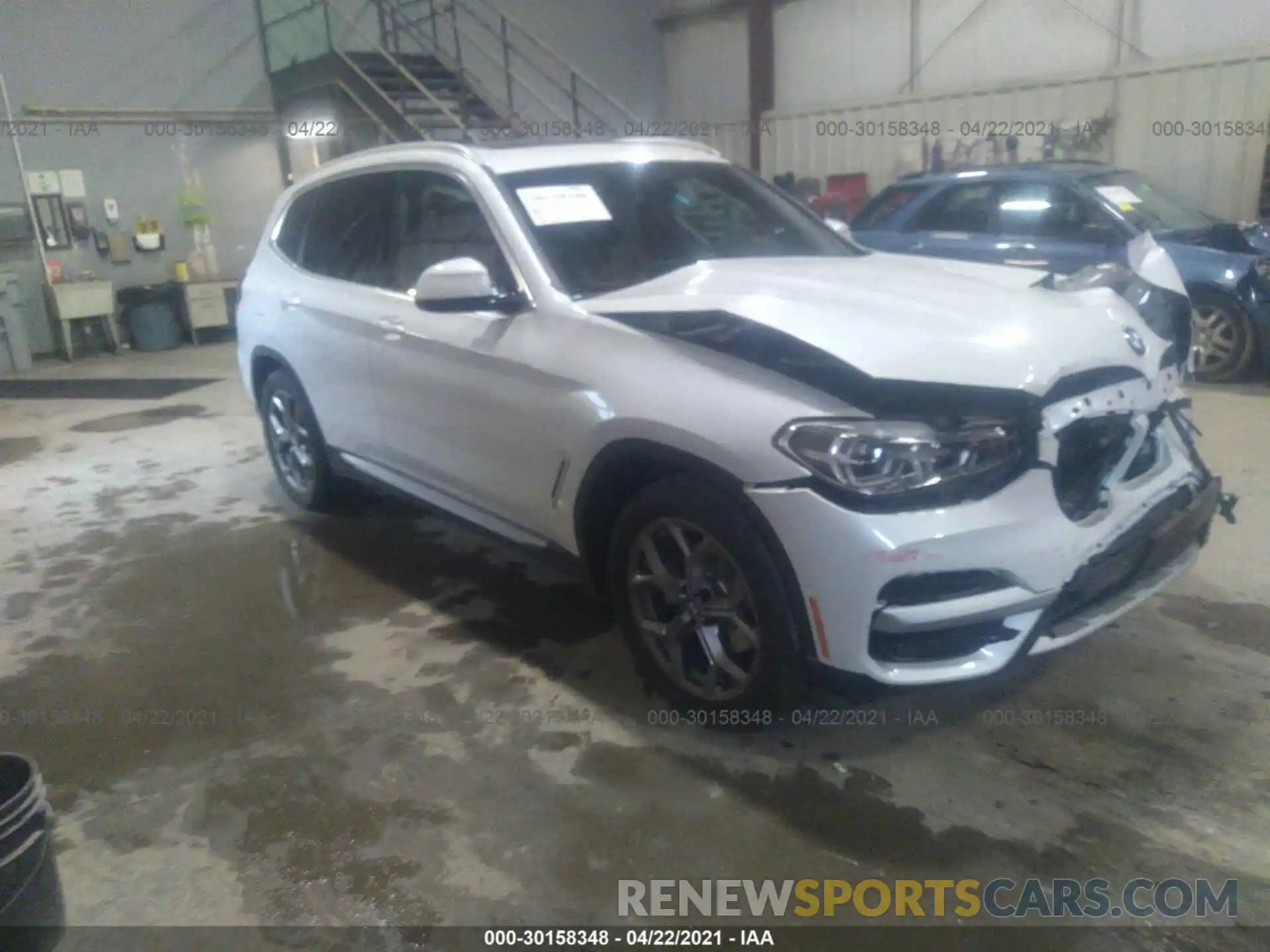 1 Photograph of a damaged car 5UXTY5C07M9G20264 BMW X3 2021