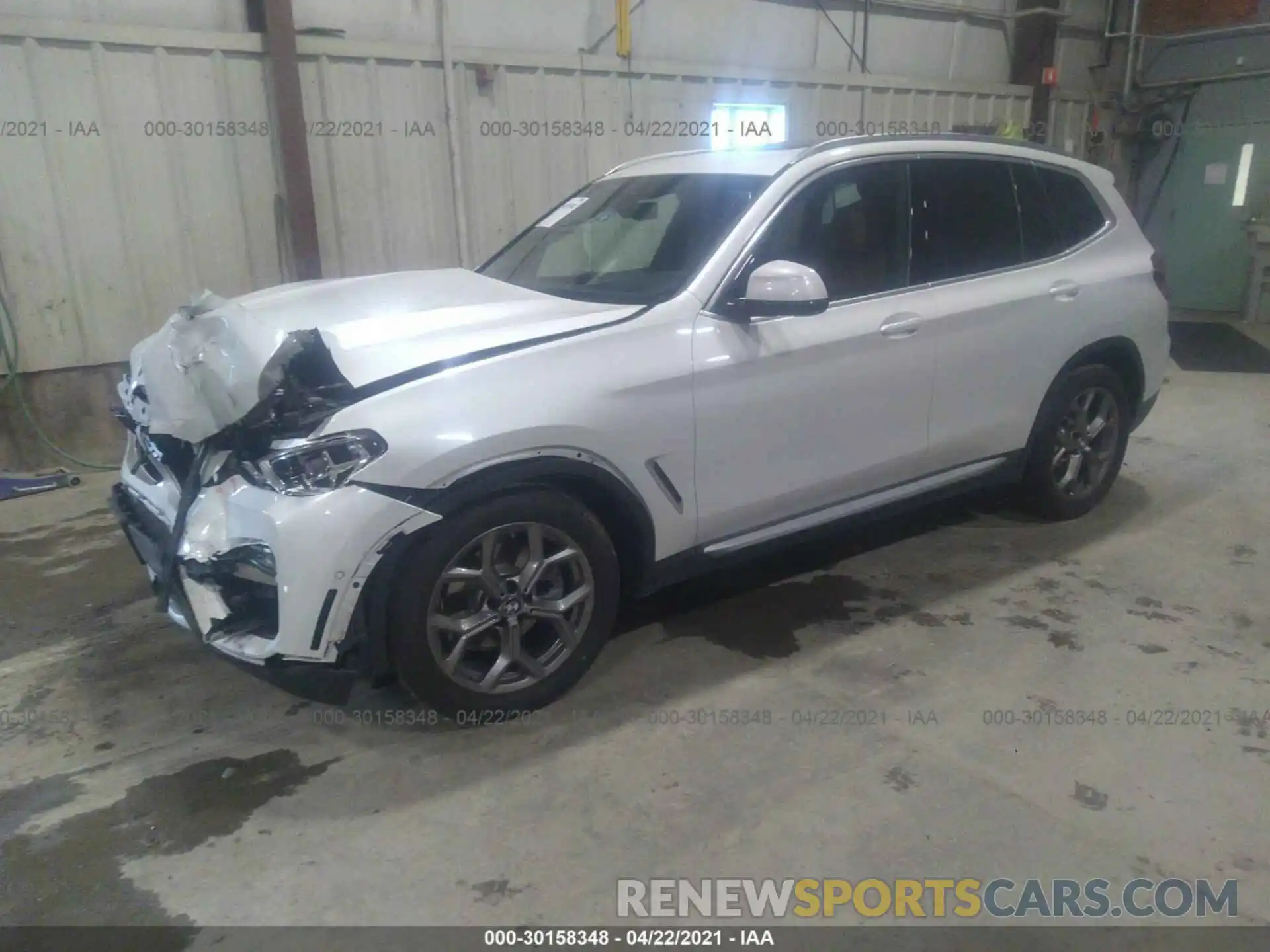 2 Photograph of a damaged car 5UXTY5C07M9G20264 BMW X3 2021