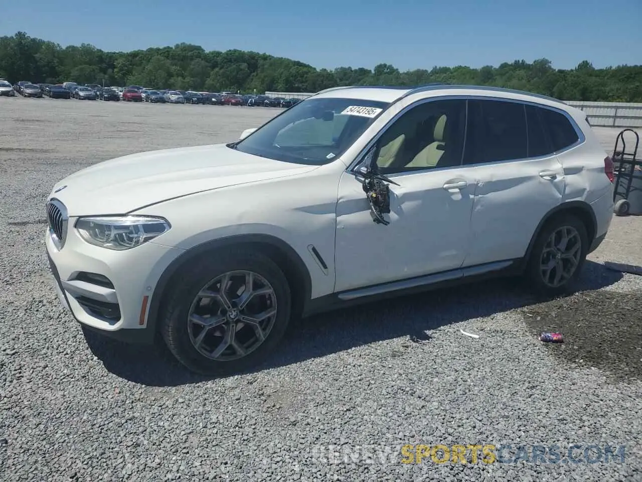 1 Photograph of a damaged car 5UXTY5C07M9H69645 BMW X3 2021