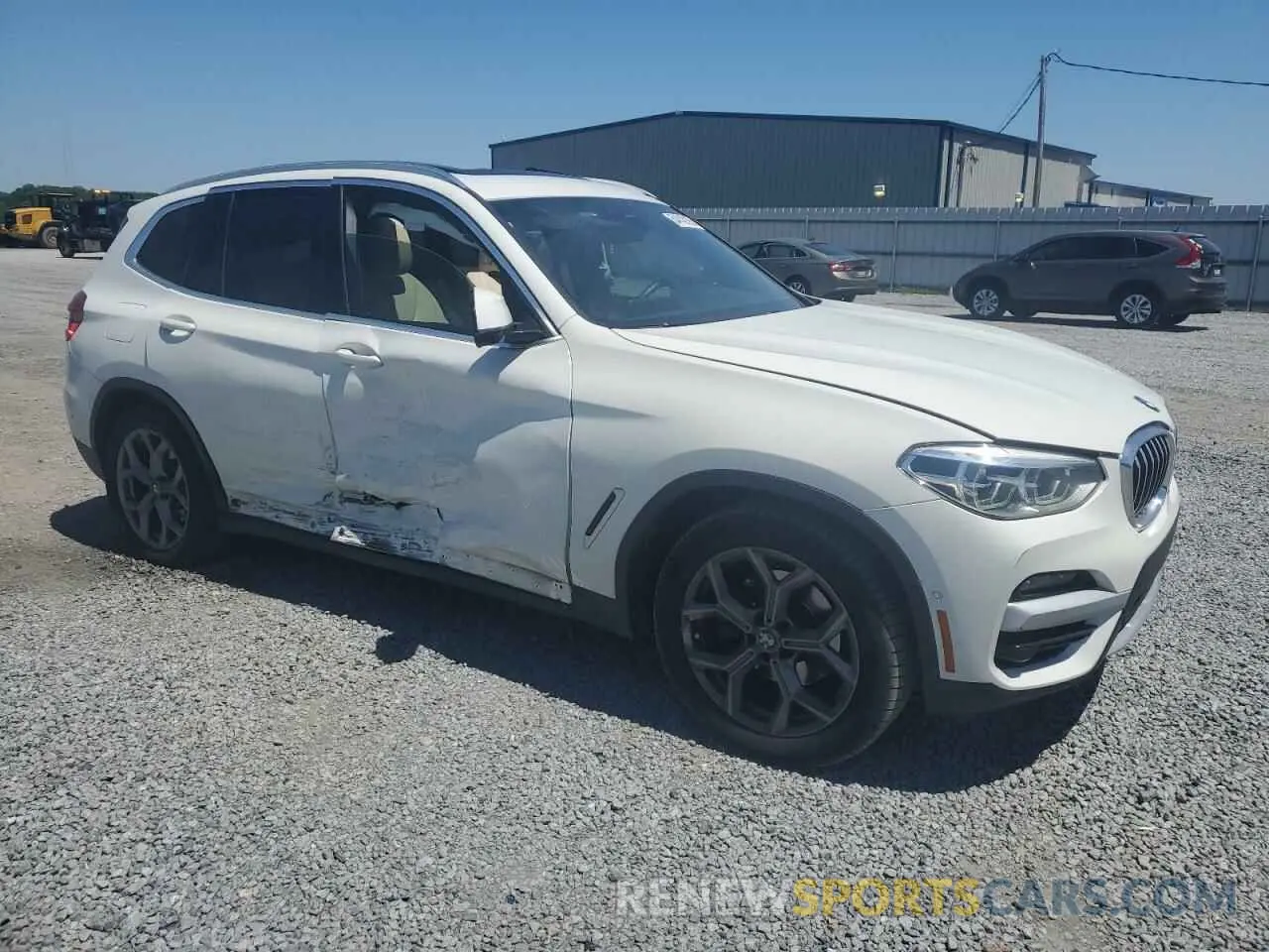 4 Photograph of a damaged car 5UXTY5C07M9H69645 BMW X3 2021