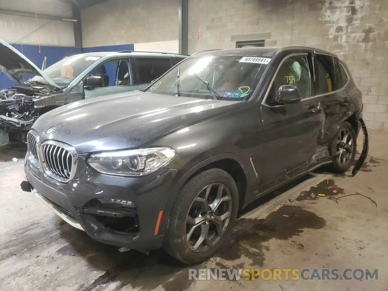 2 Photograph of a damaged car 5UXTY5C08M9D96972 BMW X3 2021