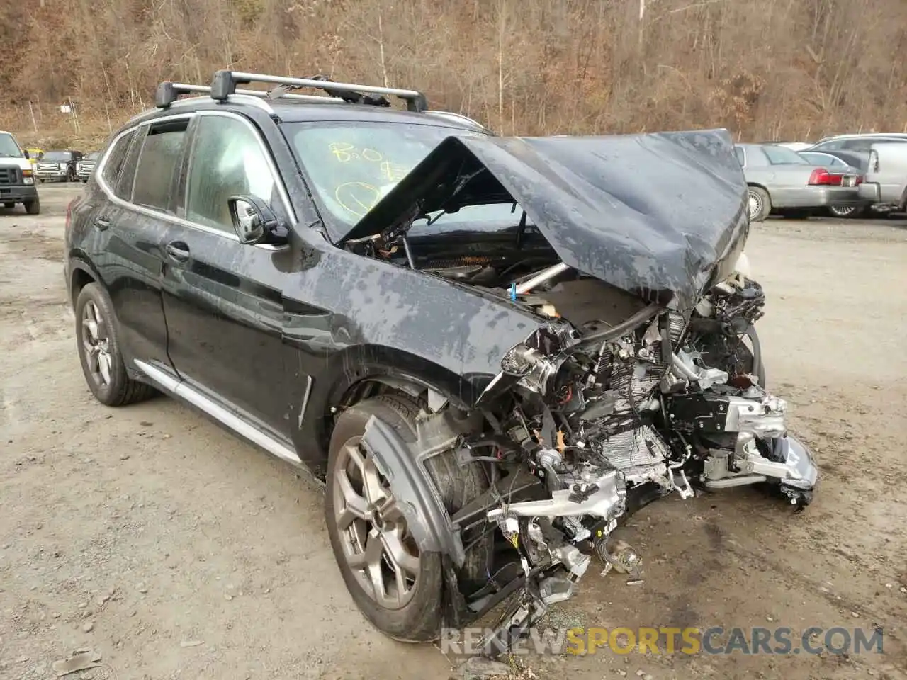 1 Photograph of a damaged car 5UXTY5C08M9D97555 BMW X3 2021