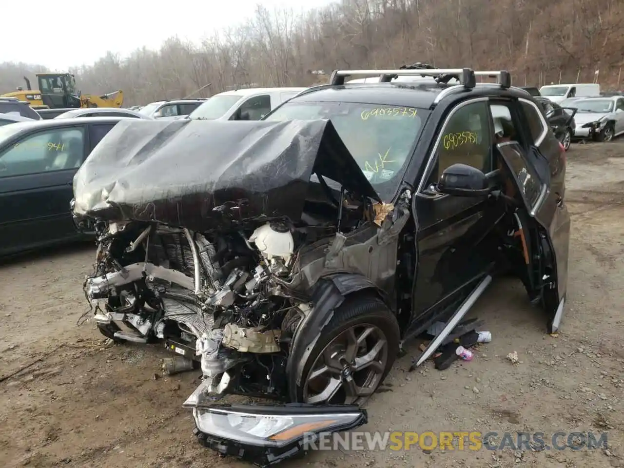 2 Photograph of a damaged car 5UXTY5C08M9D97555 BMW X3 2021