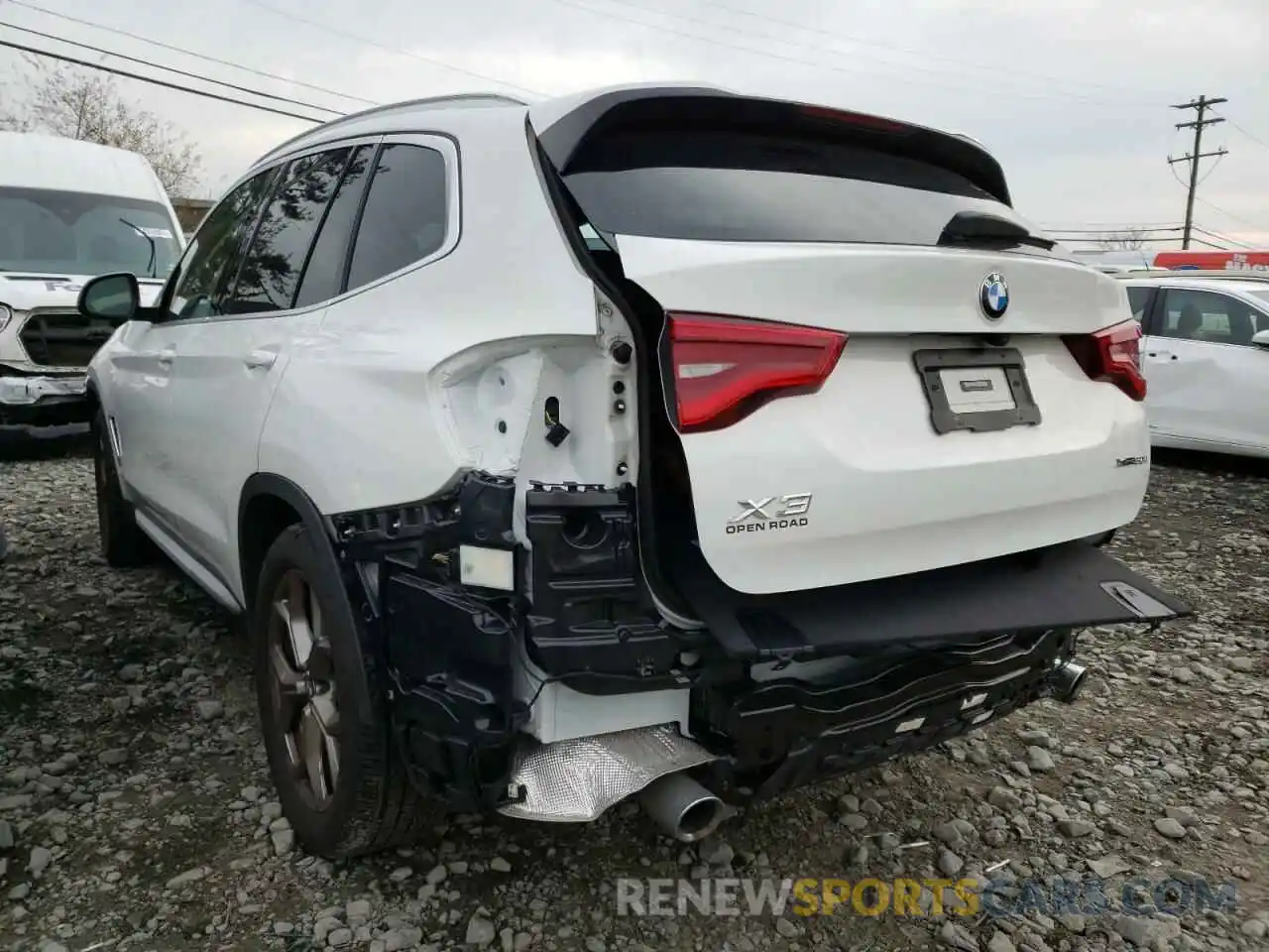 3 Photograph of a damaged car 5UXTY5C08M9E06545 BMW X3 2021