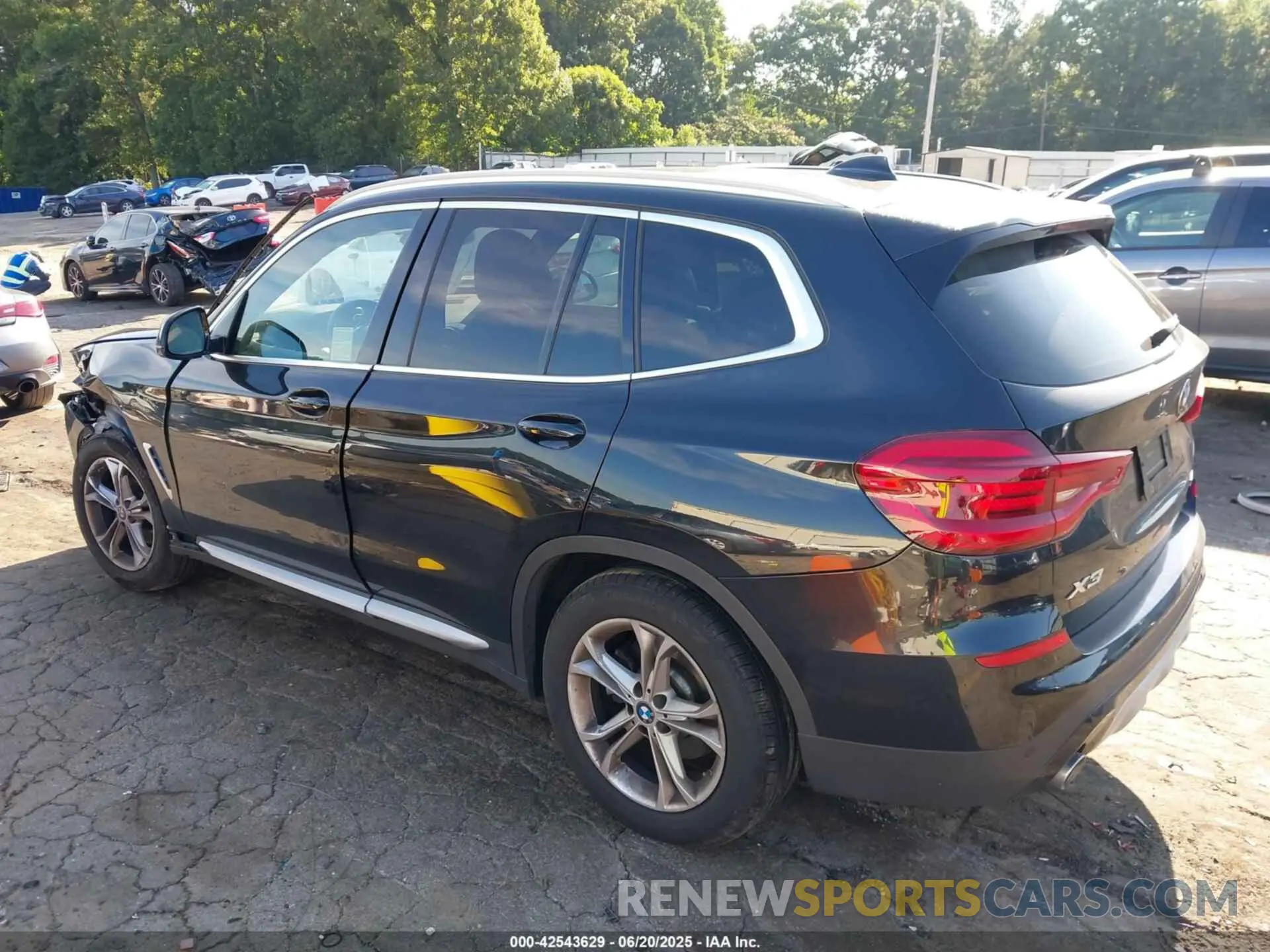 3 Photograph of a damaged car 5UXTY5C08M9E22406 BMW X3 2021