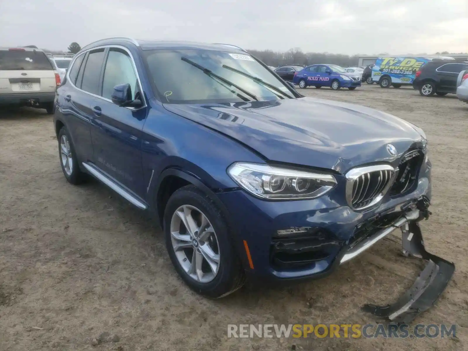 1 Photograph of a damaged car 5UXTY5C08M9E84839 BMW X3 2021