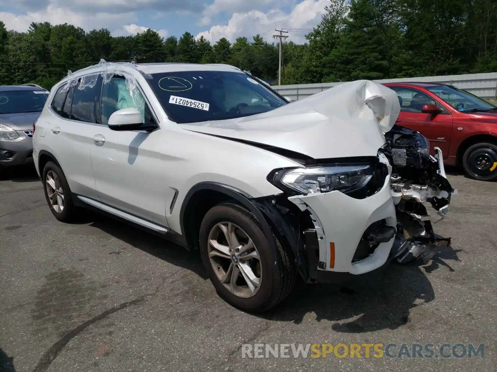 1 Photograph of a damaged car 5UXTY5C08M9E96506 BMW X3 2021