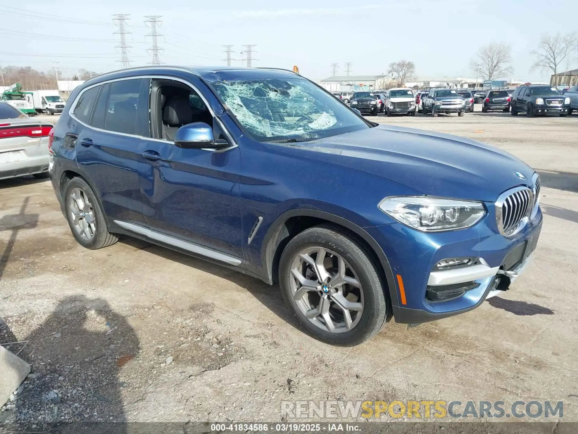 1 Photograph of a damaged car 5UXTY5C08M9G21116 BMW X3 2021