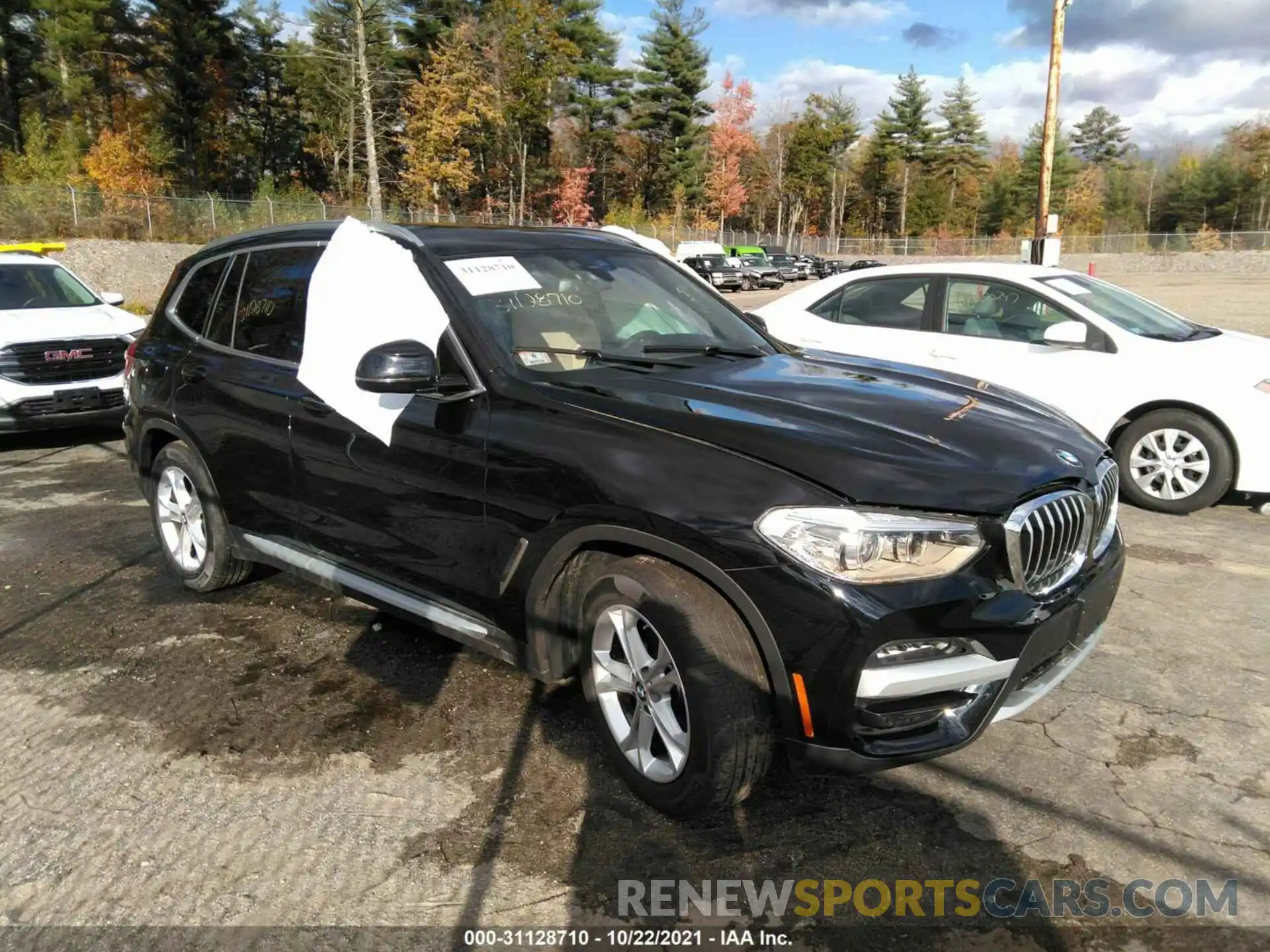 1 Photograph of a damaged car 5UXTY5C08M9H04108 BMW X3 2021