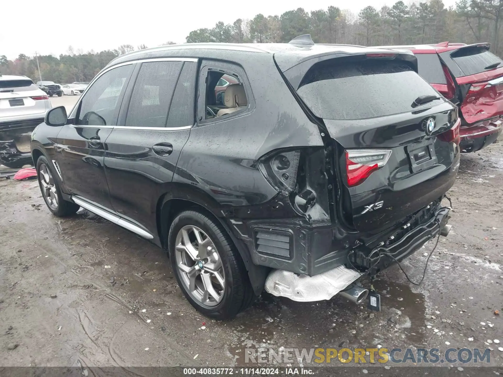 3 Photograph of a damaged car 5UXTY5C09M9F25818 BMW X3 2021