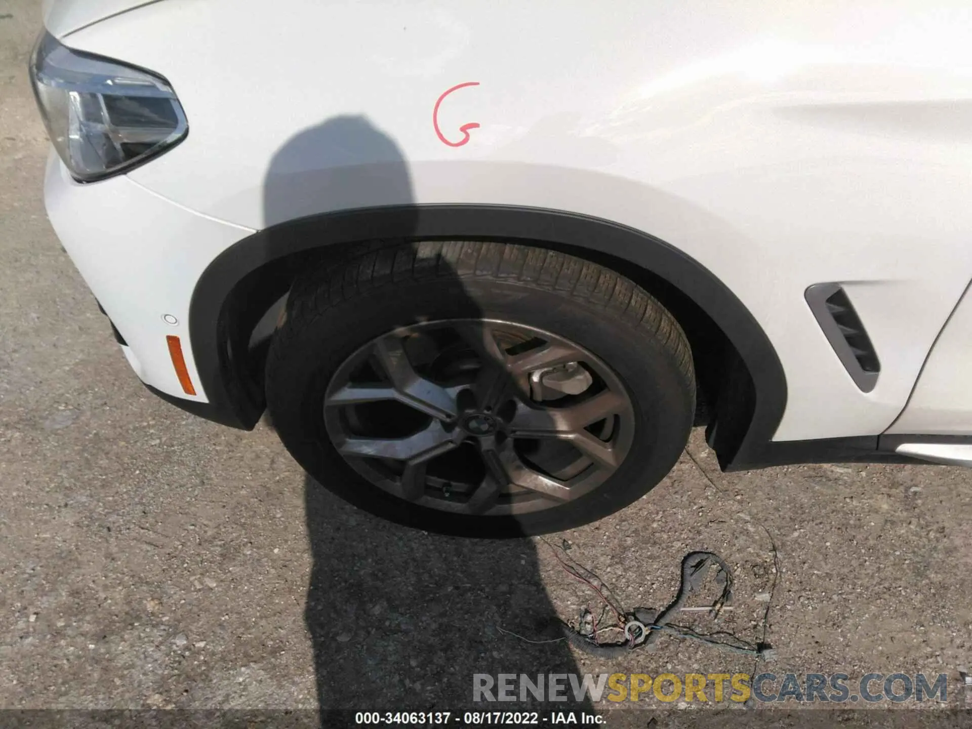 12 Photograph of a damaged car 5UXTY5C09M9H89461 BMW X3 2021