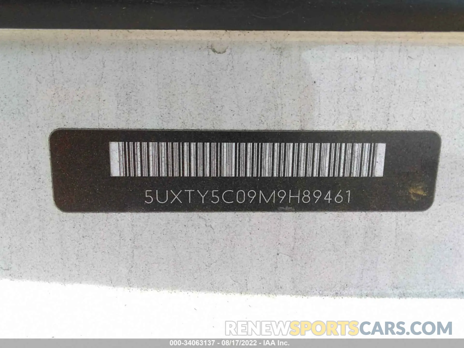 9 Photograph of a damaged car 5UXTY5C09M9H89461 BMW X3 2021