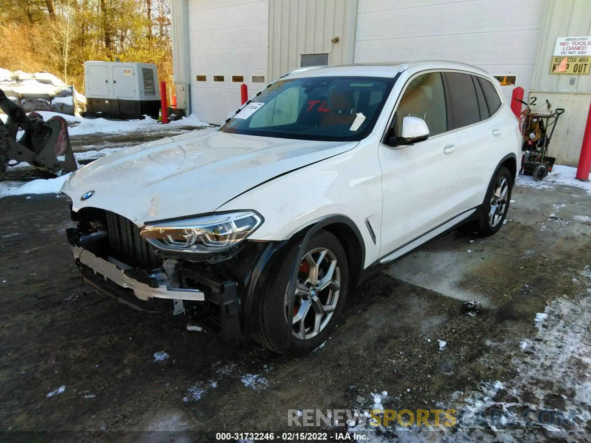 2 Photograph of a damaged car 5UXTY5C0XM9E47999 BMW X3 2021