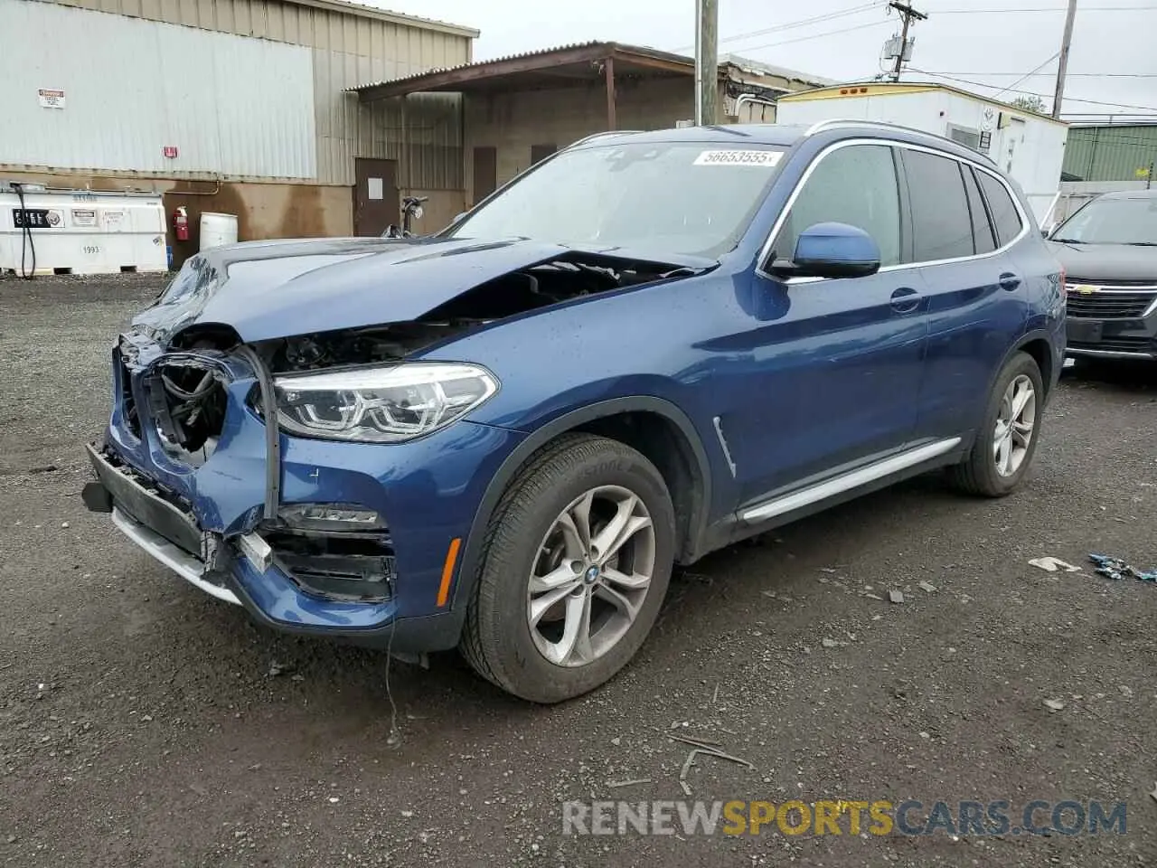 1 Photograph of a damaged car 5UXTY5C0XM9F65115 BMW X3 2021
