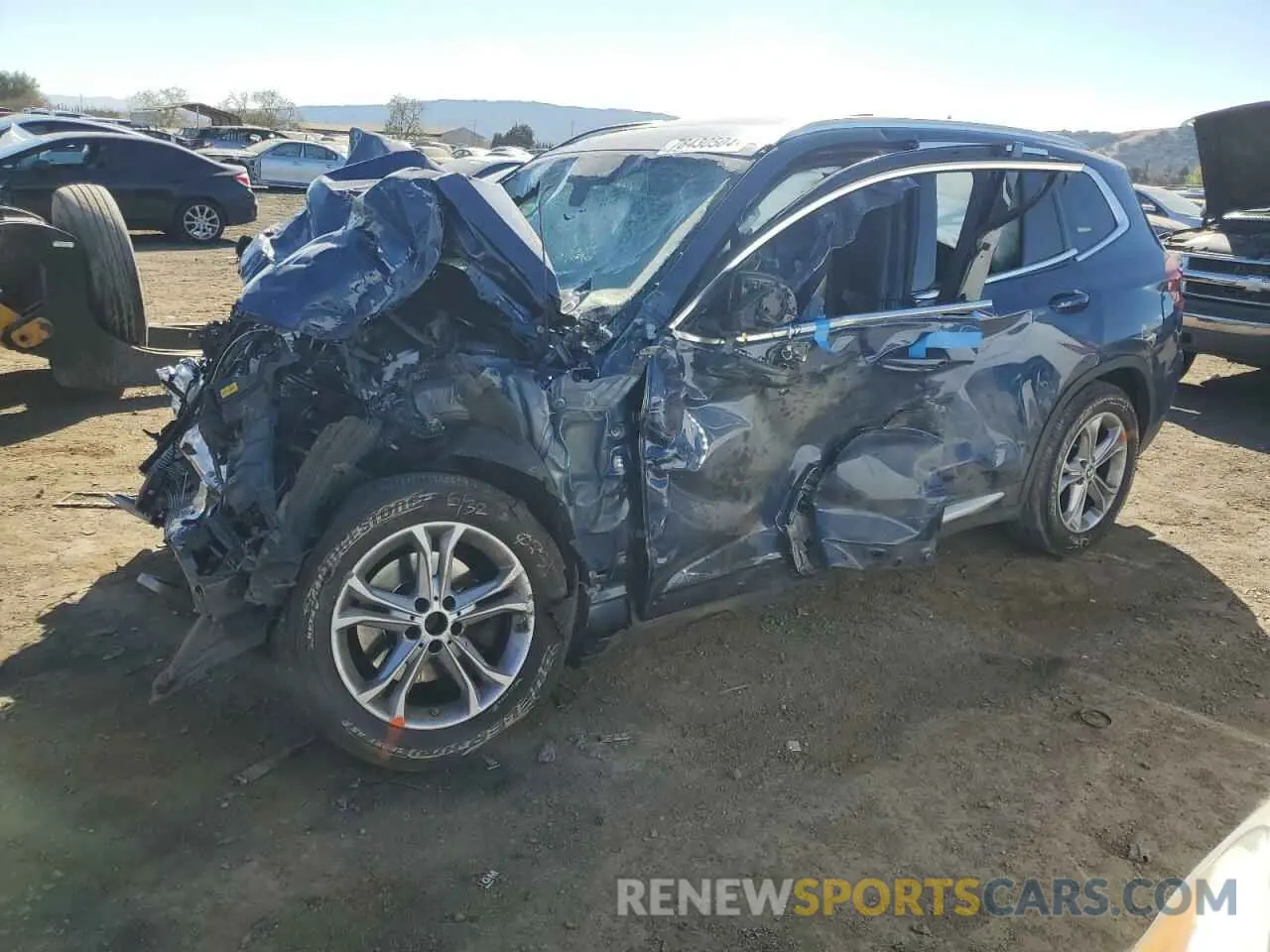 1 Photograph of a damaged car 5UXTY5C0XM9F95652 BMW X3 2021