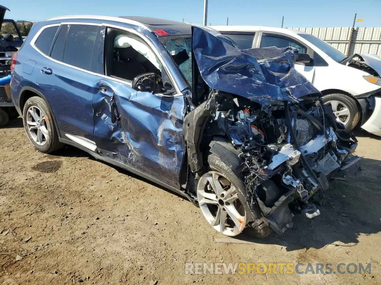 4 Photograph of a damaged car 5UXTY5C0XM9F95652 BMW X3 2021