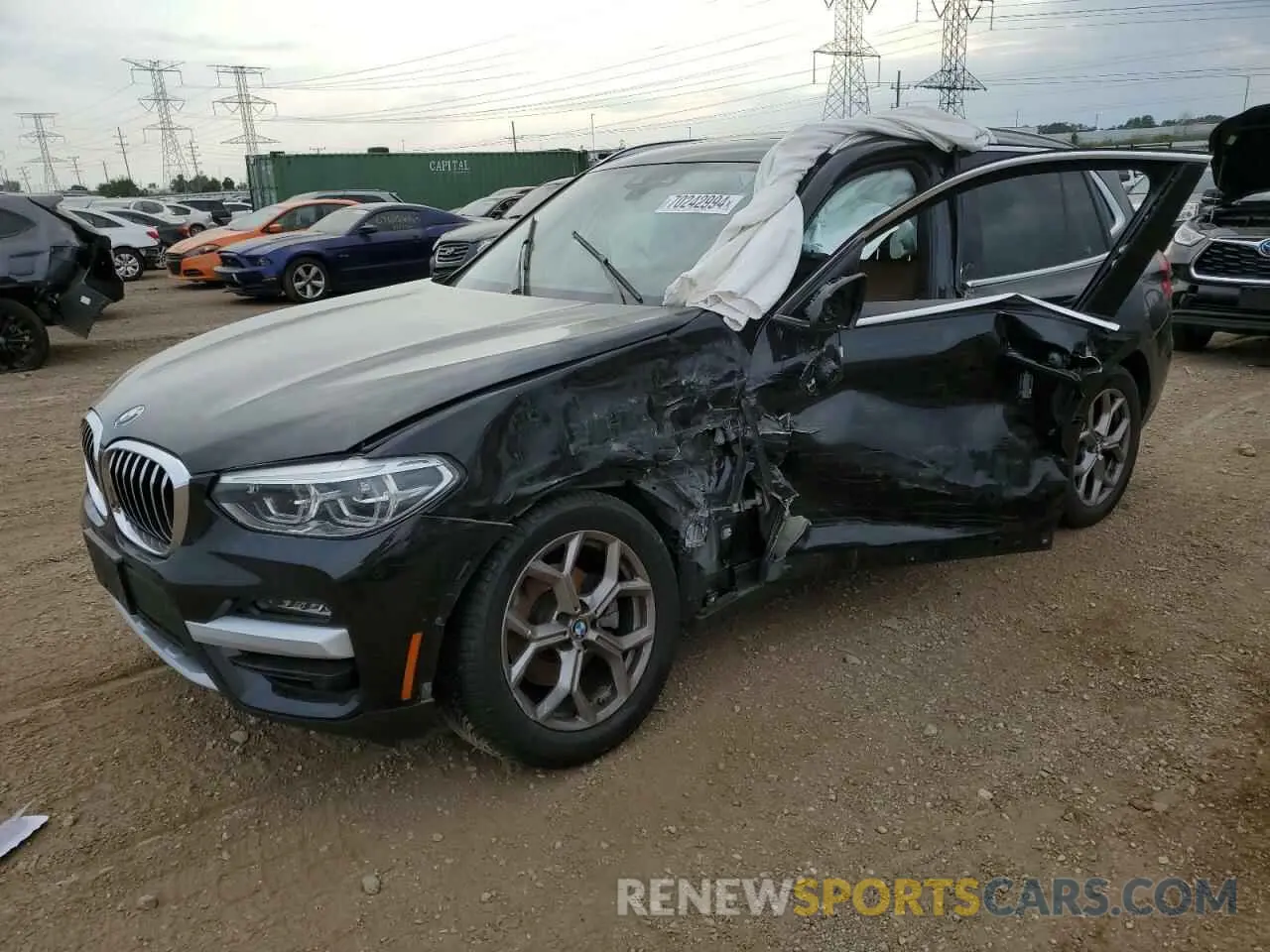 1 Photograph of a damaged car 5UXTY5C0XM9G87392 BMW X3 2021