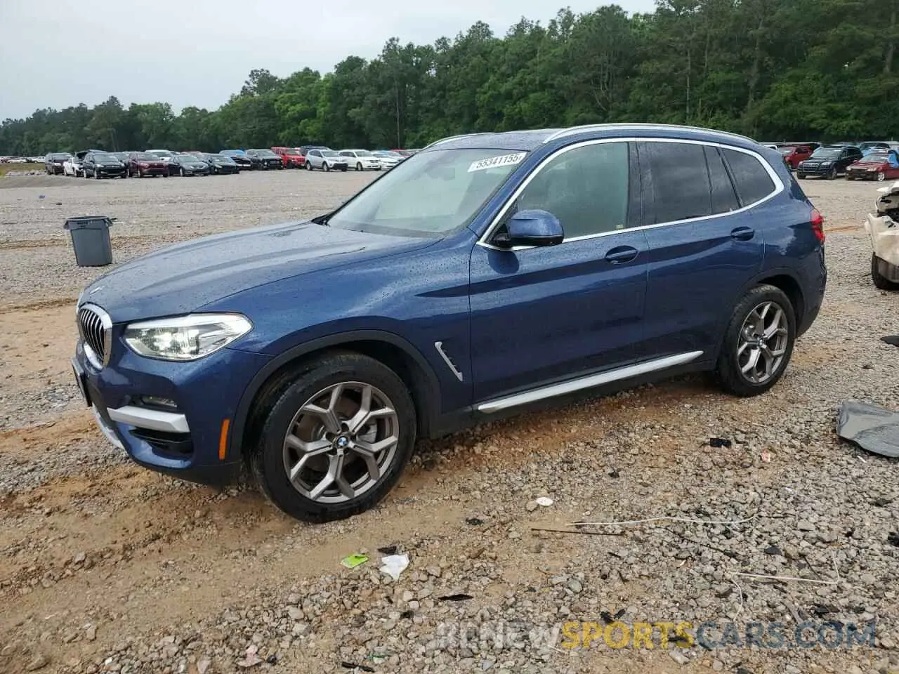 1 Photograph of a damaged car 5UXTY5C0XM9G87599 BMW X3 2021